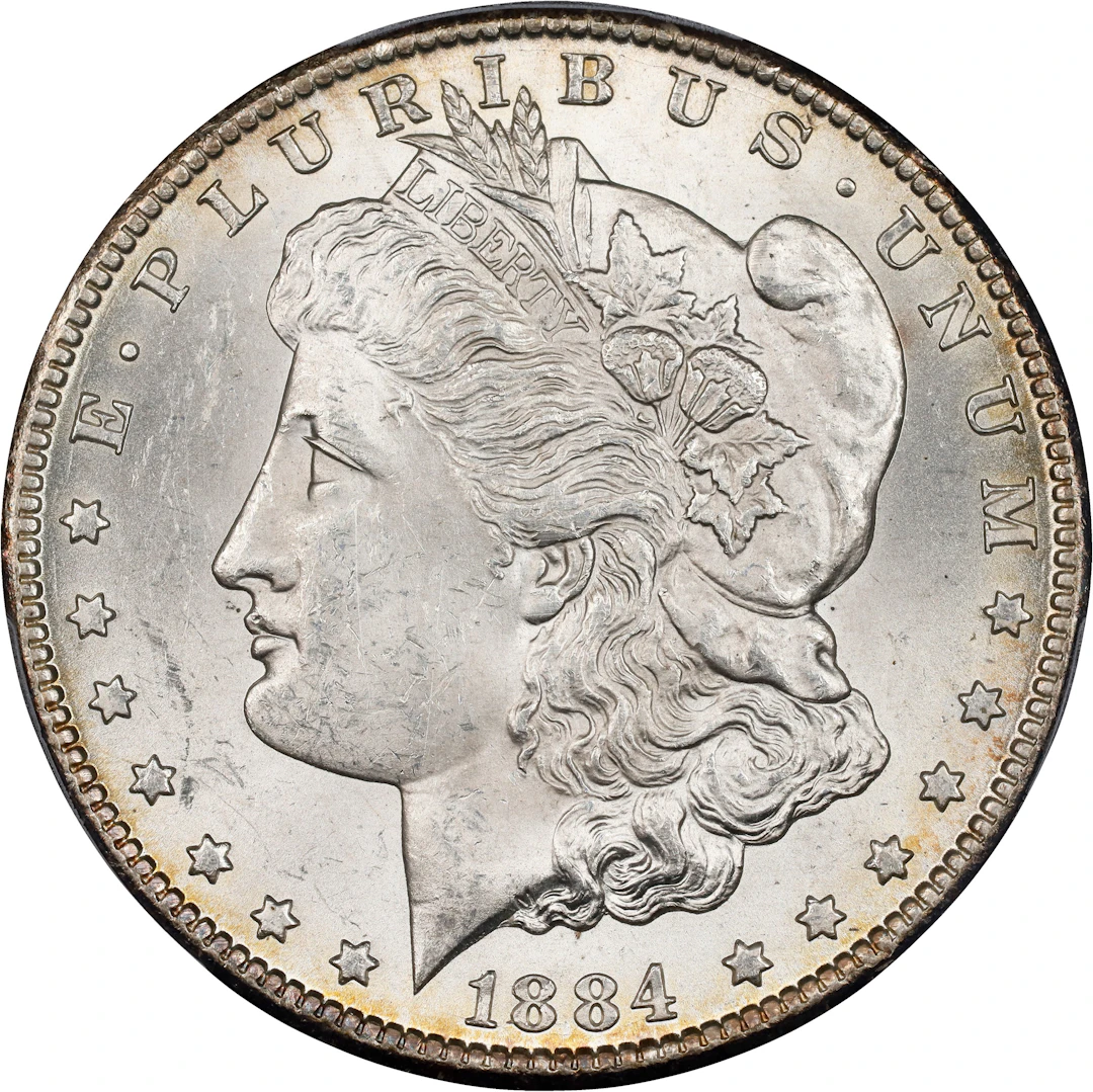 1884-CC Morgan Silver Dollar. MS-62 (PCGS).