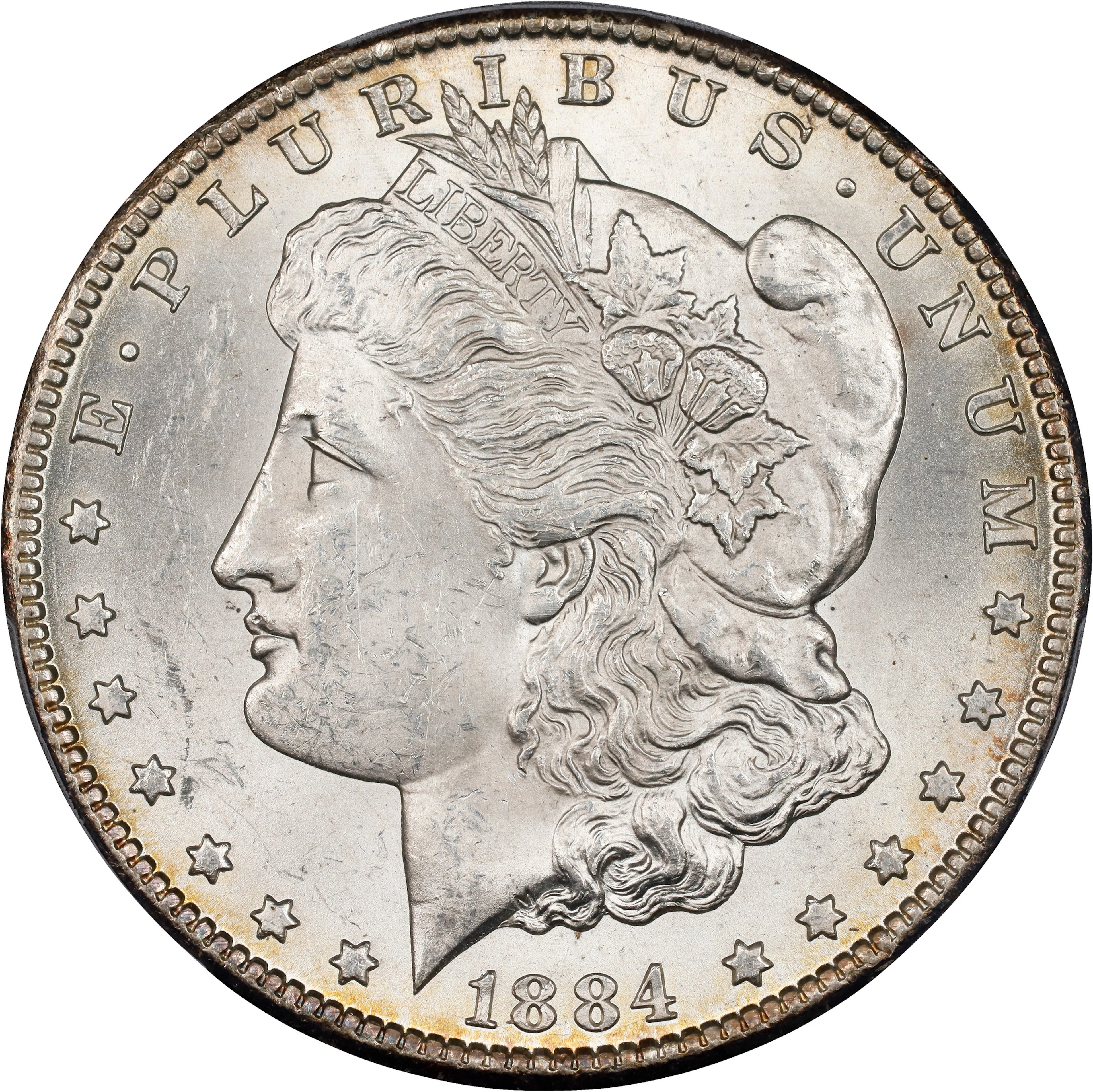 1884-CC Morgan Silver Dollar. MS-62 (PCGS).