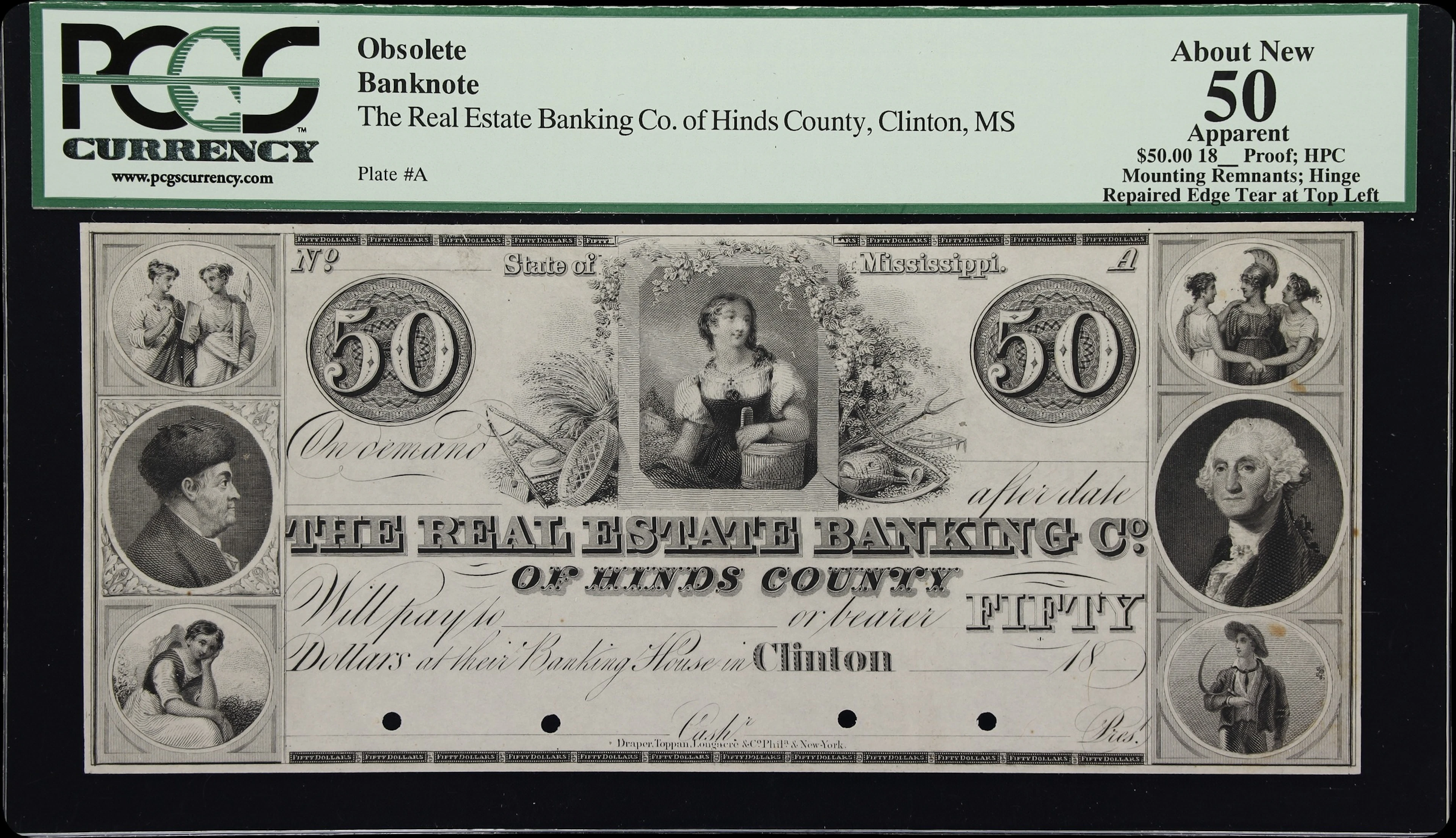 Clinton, Mississippi. Real Estate Banking Company of Hinds County.