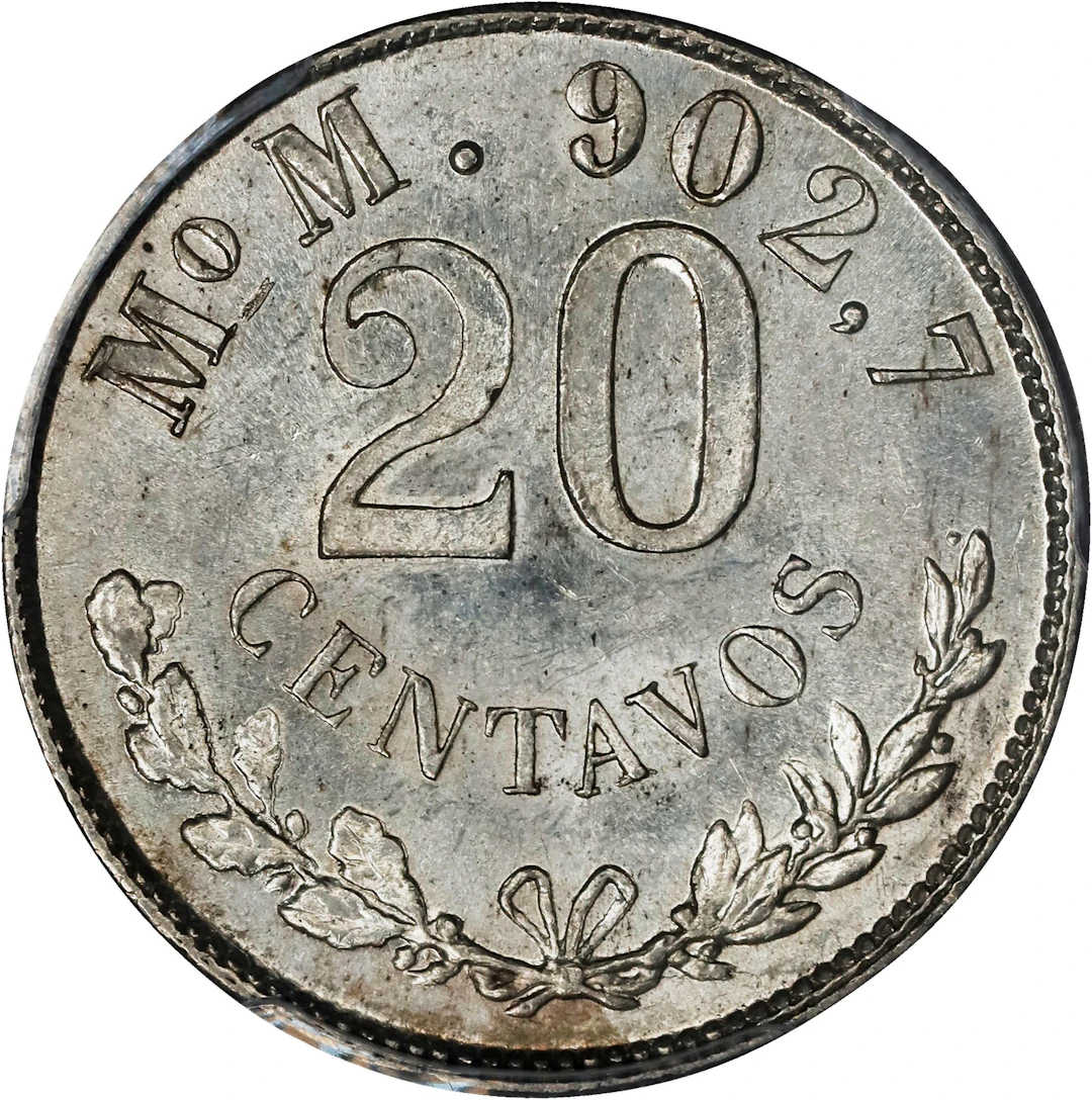 MEXICO. 20 Centavos, 1903-Mo M. Mexico City Mint. PCGS MS-63.