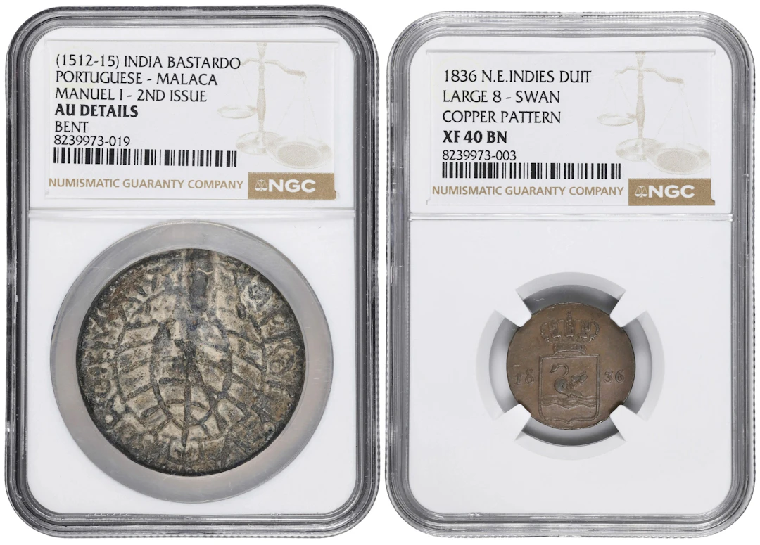 MIXED LOTS. Duo of Mixed Denominations (2 Pieces), 1512-1836. Both