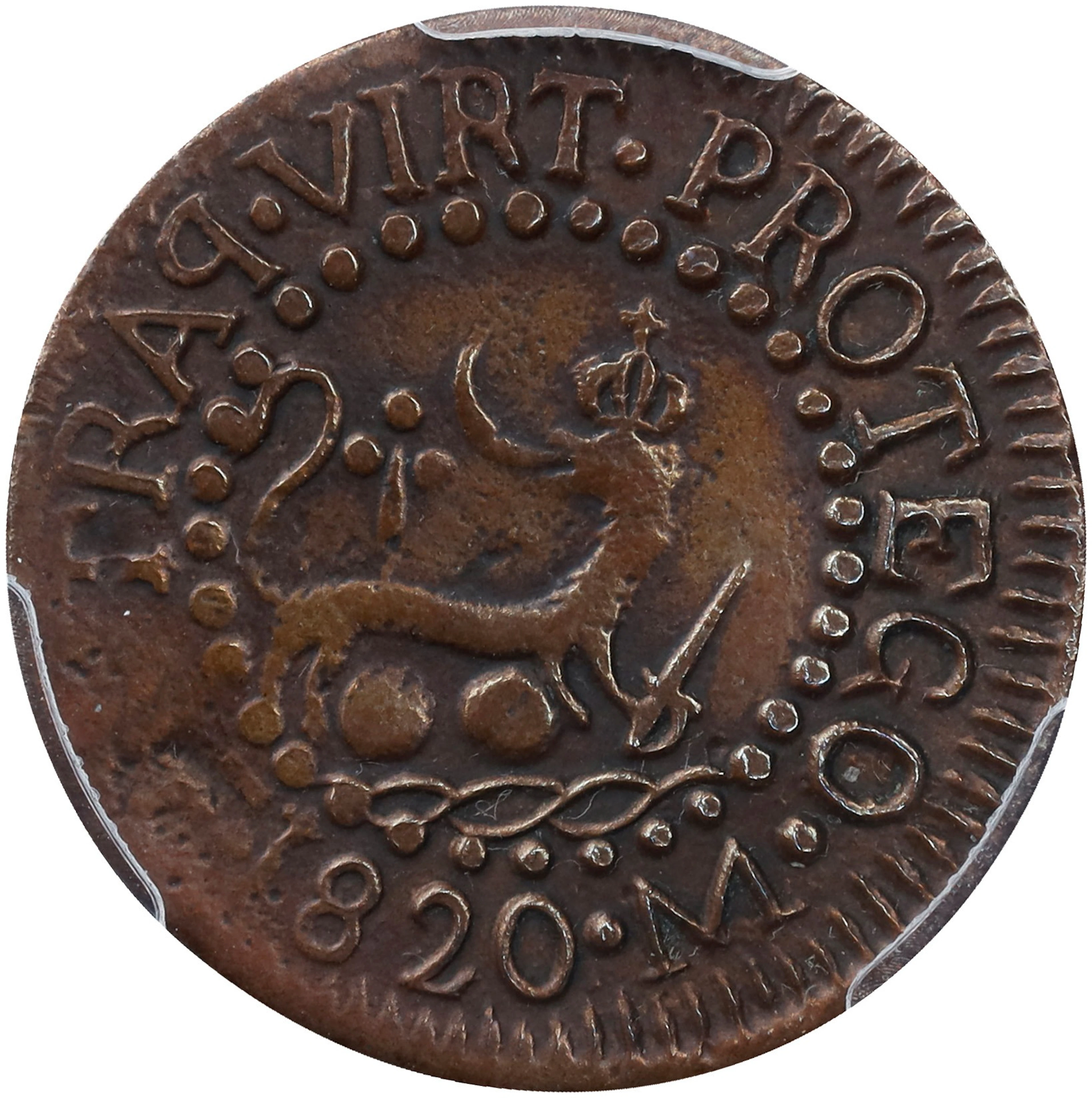 PHILIPPINES. Octavo, 1820-M F. Manila Mint. Ferdinand VII. PCGS Genuine--Surface