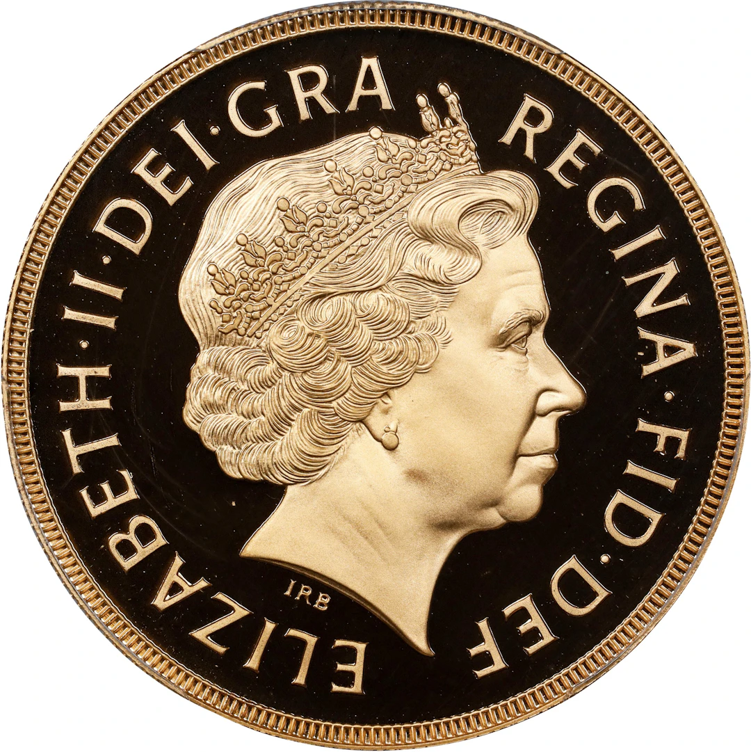 GREAT BRITAIN. 5 Pounds, 2001. Llantrisant Mint. Elizabeth II. PCGS