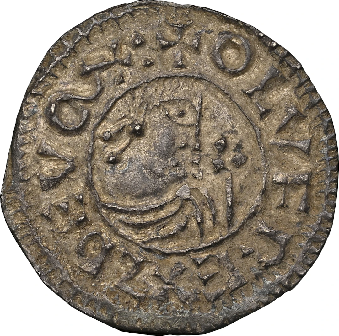 SWEDEN. Penny, ND (995-1022). Sigtuna Mint. Olof Skötkonung. NGC AU-58.