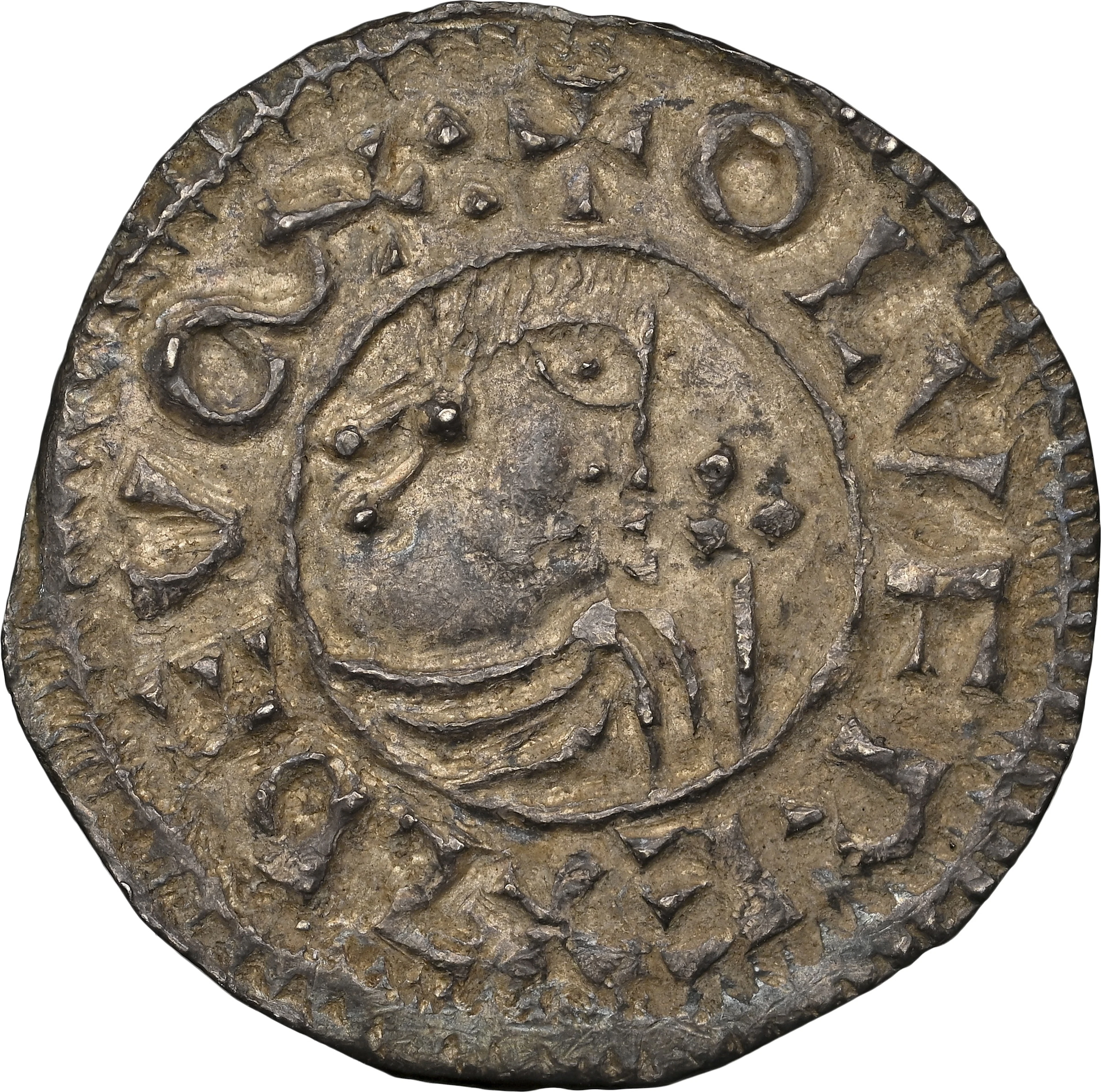 SWEDEN. Penny, ND (995-1022). Sigtuna Mint. Olof Skötkonung. NGC AU-58.