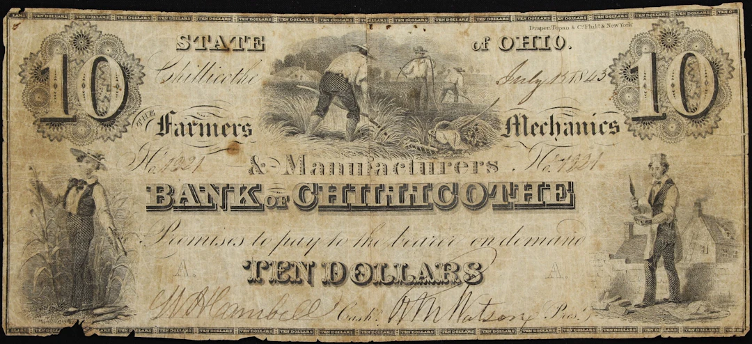 Chillicothe, Ohio. Farmers, Mechanics & Manufacturers Bank of Chillicothe.