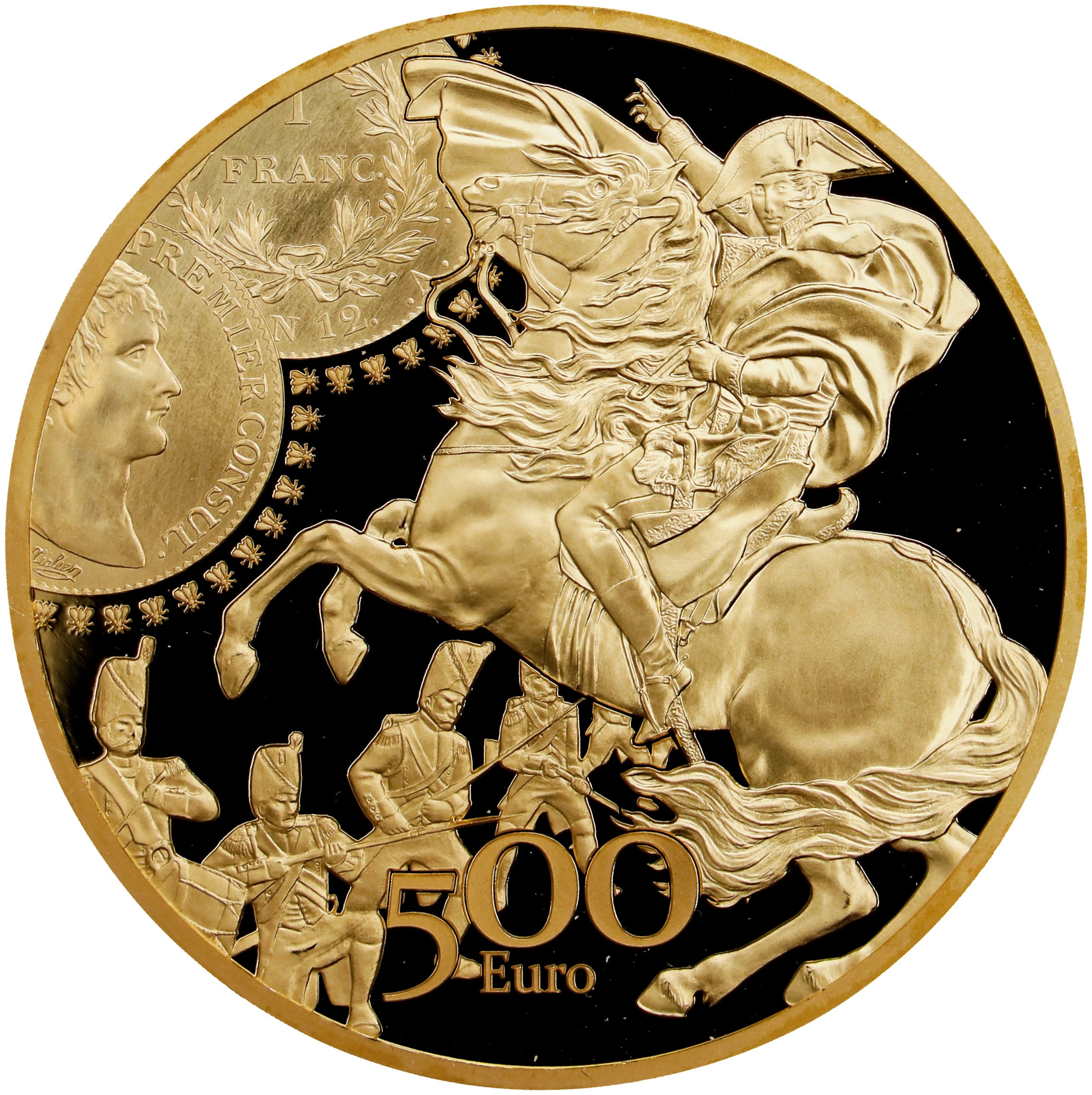 FRANCE. Gold 500 Euros (5 Ounces), 2019. Paris Mint. SUPERB GEM PROOF.