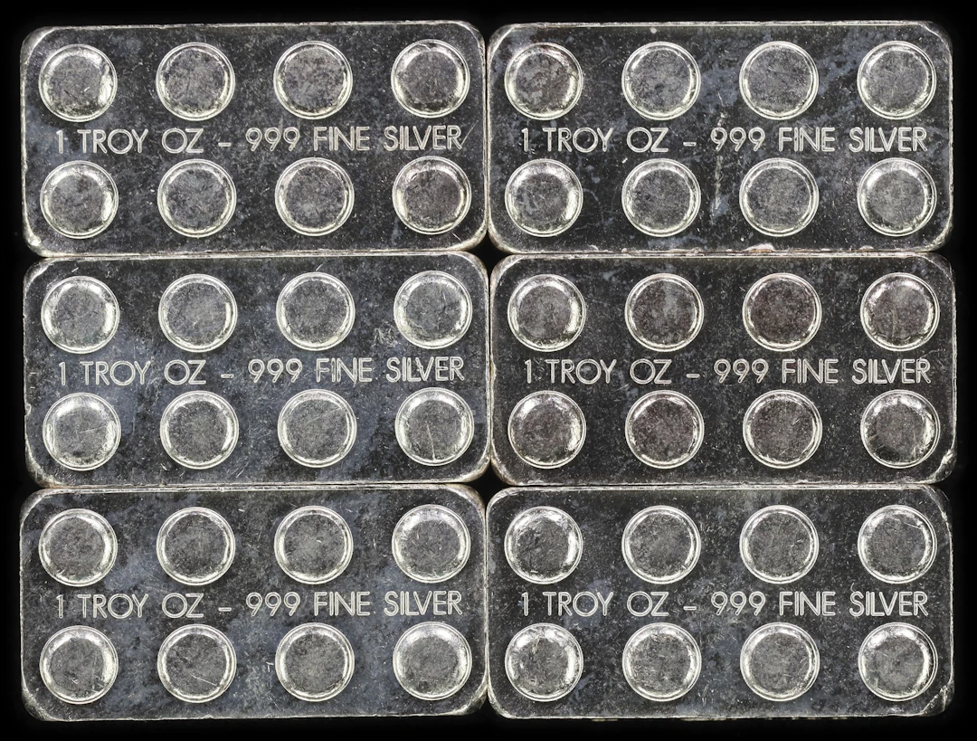 (6 oz, 186.624 g ASW). Lot of (6) Monarch Precious Metals 1 oz Silver