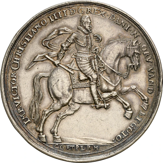 DENMARK. Conquest of Elfsborg (Älvsborg) Silver Medal, 1612. Christian