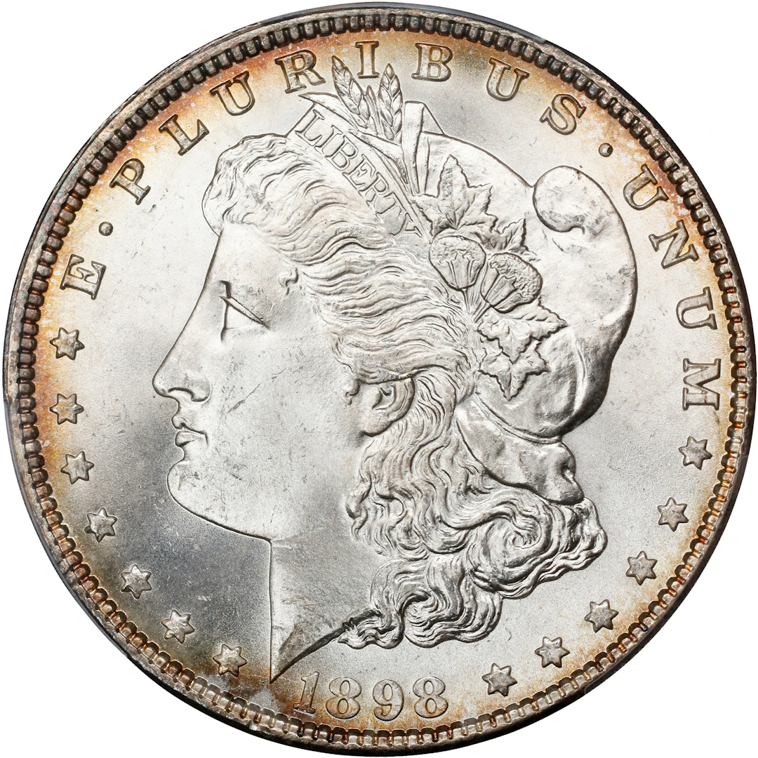 1898 Morgan Silver Dollar. MS-65 (PCGS).