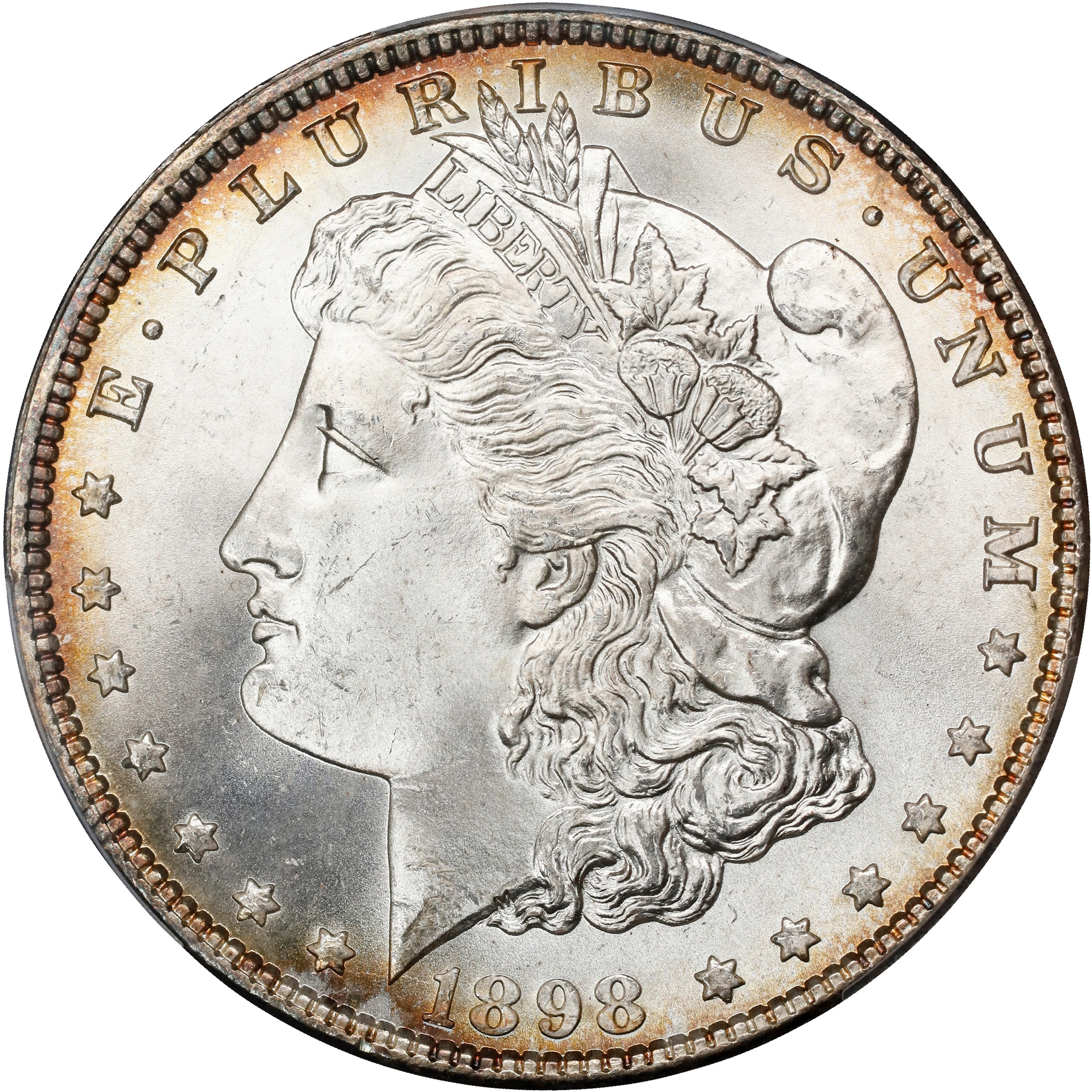 1898 Morgan Silver Dollar. MS-65 (PCGS).