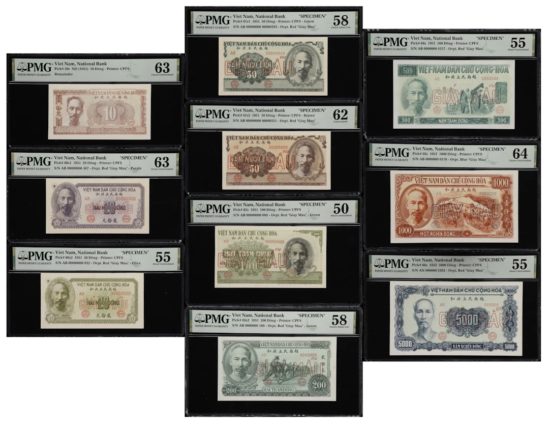 VIETNAM. Lot of (10). National Bank of Vietnam. 10, 20, 50, 100, 200