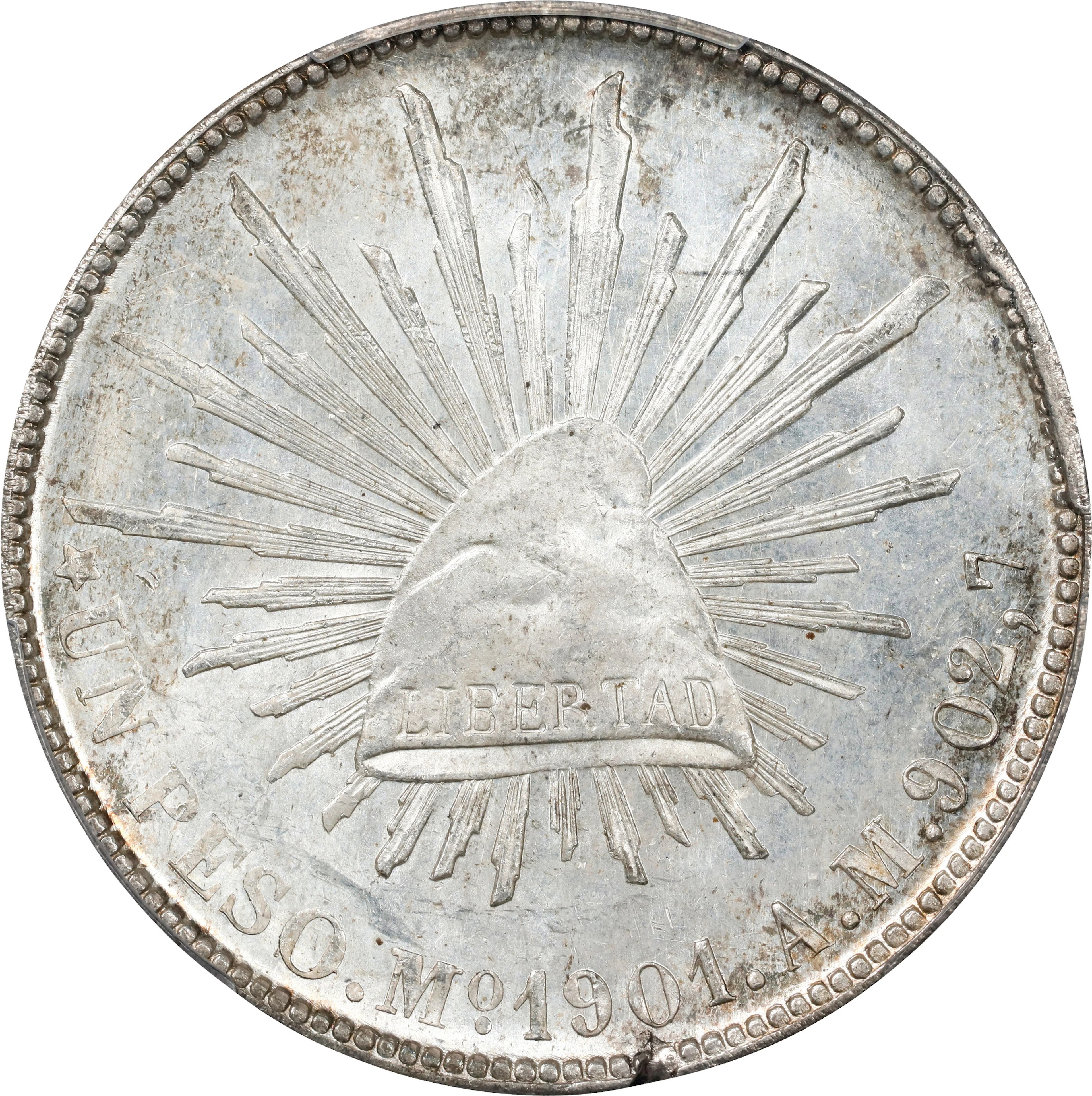 MEXICO. Peso, 1901-Mo AM. Mexico City Mint. PCGS MS-62.