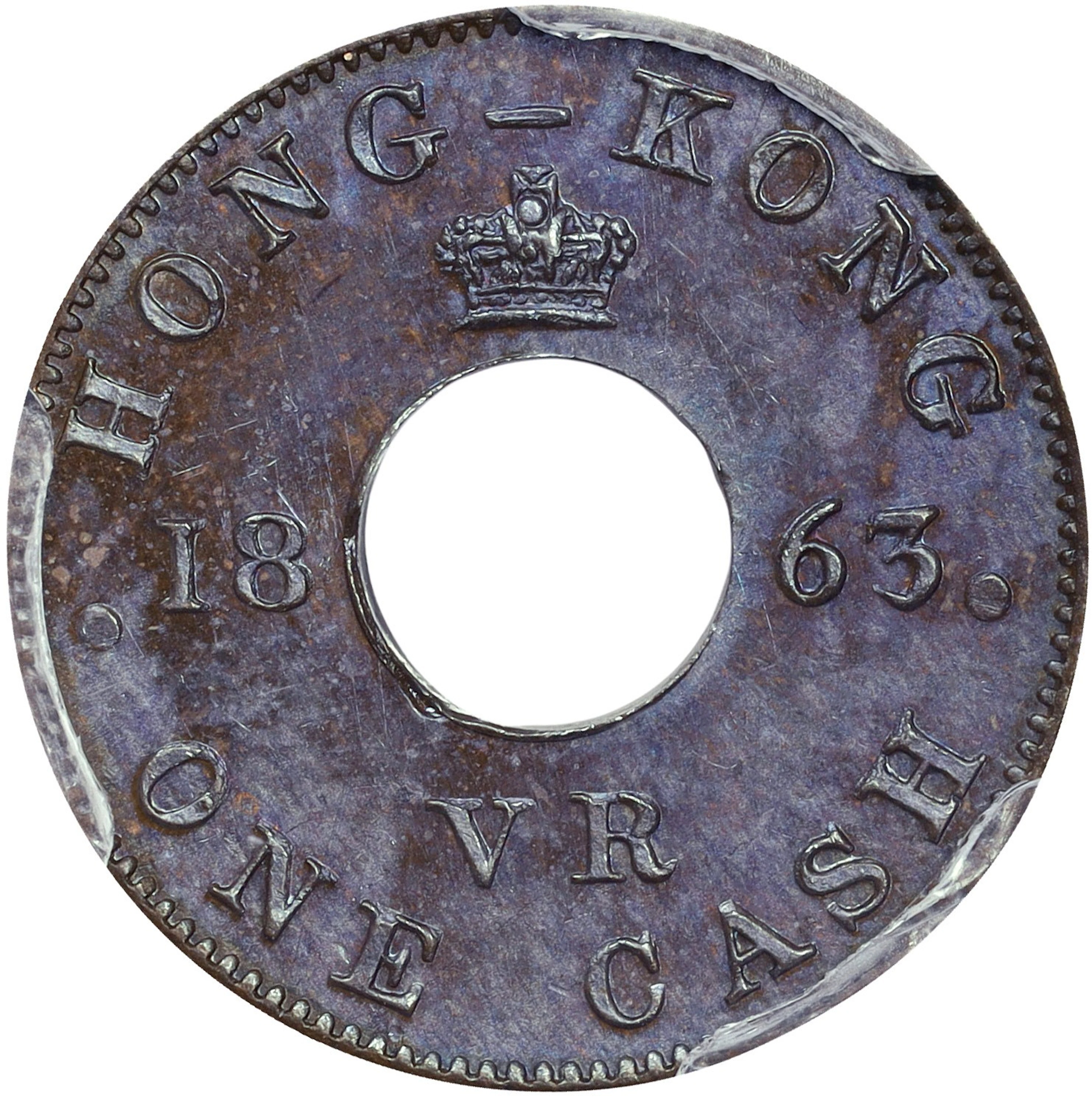 (t) HONG KONG (SAR). Copper Cash Pattern, 1863. London Mint. Victoria.