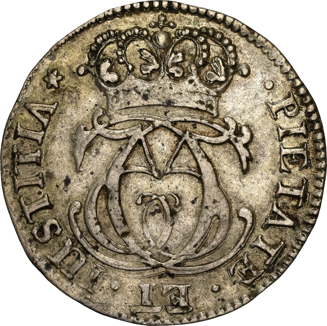 NORWAY. 2 Mark, 1686. Kongsberg Mint. Christian V. NGC AU-55.