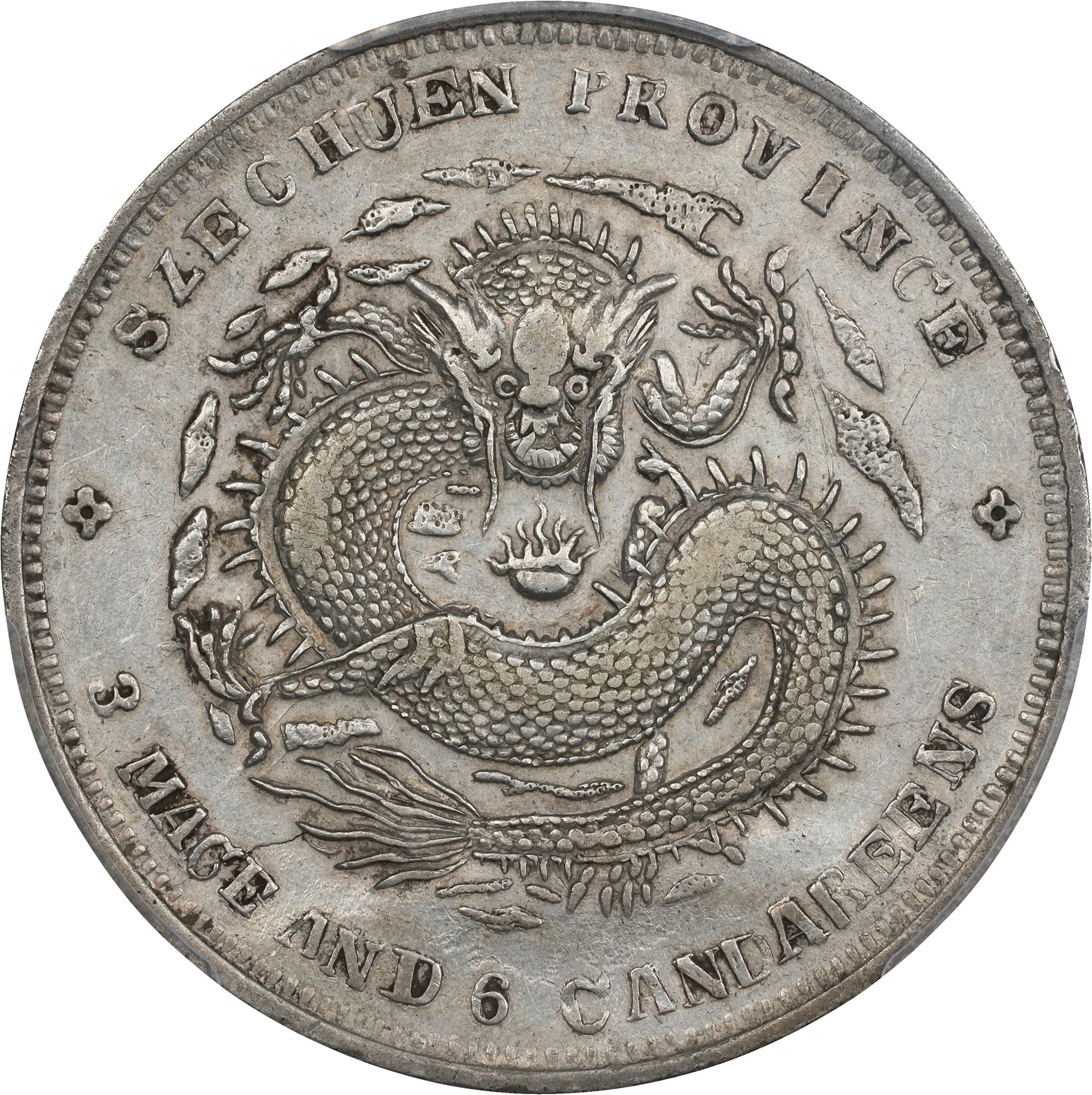 (t) CHINA. Szechuan. 3 Mace 6 Candareens (50 Cents), ND (1901-08).