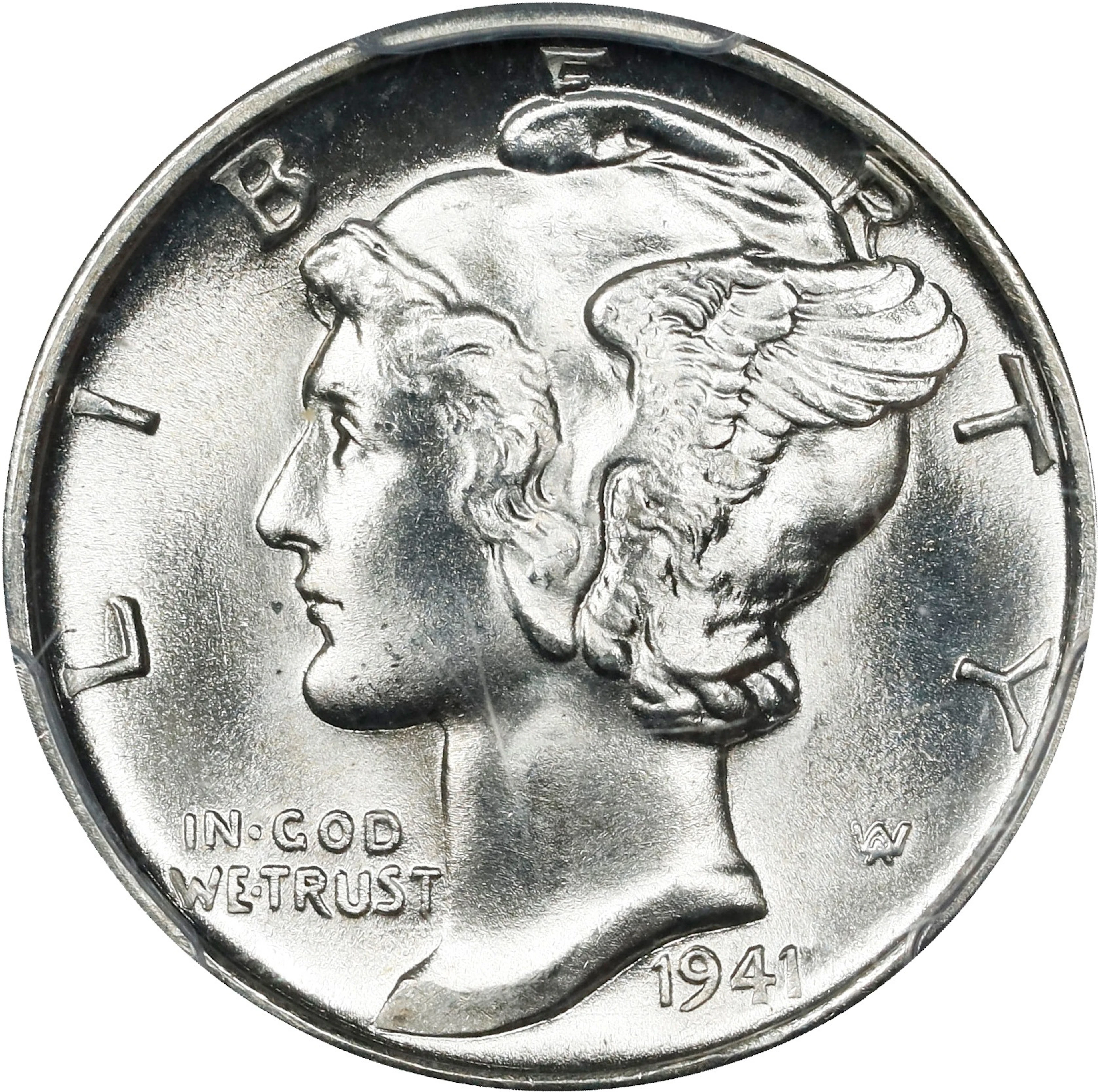 1941-D Mercury Dime. MS-67 FB (PCGS). CAC.