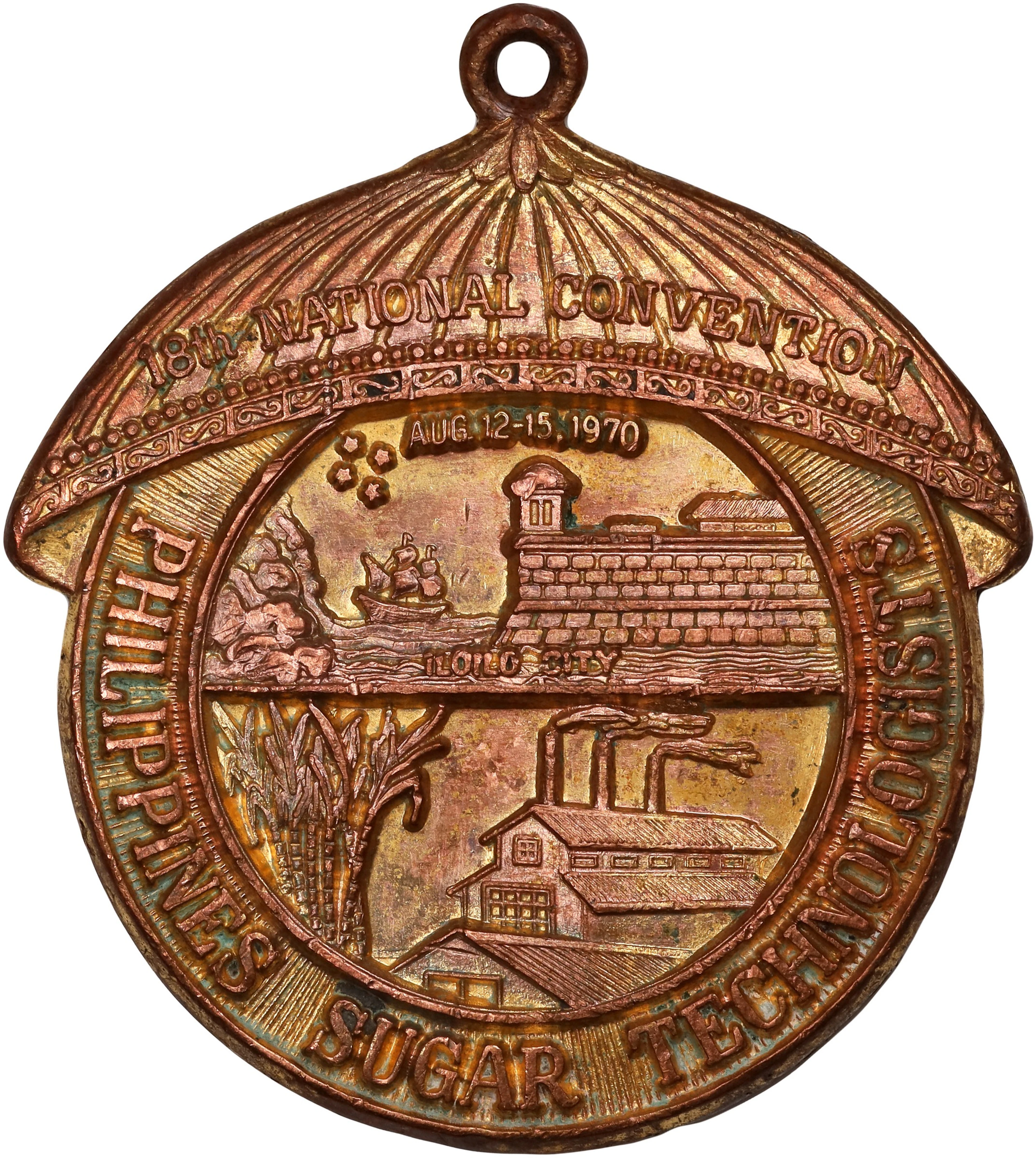 PHILIPPINES. 18th National Sugar Technologists Gilt Copper Medal