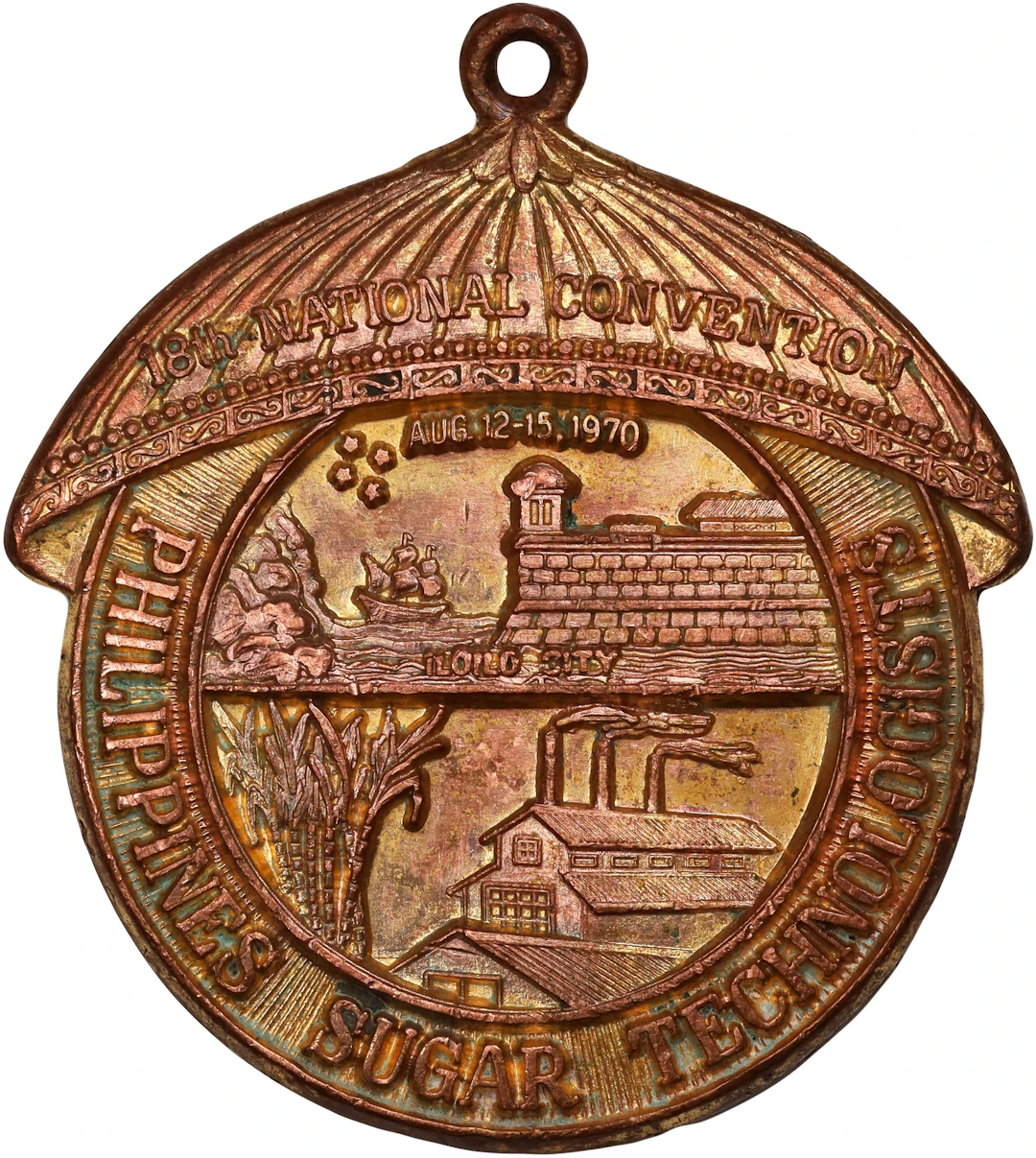 PHILIPPINES. 18th National Sugar Technologists Gilt Copper Medal