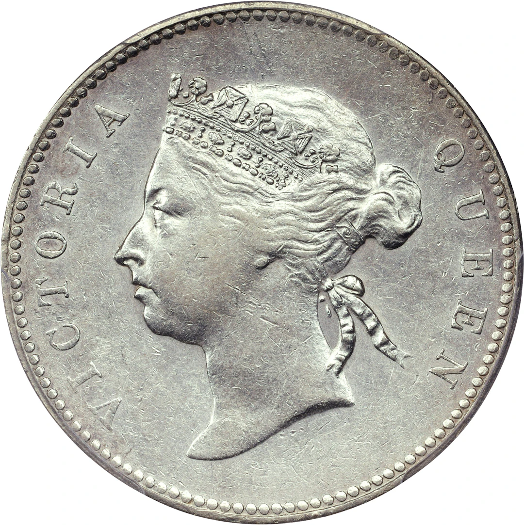 (t) HONG KONG (SAR). 50 Cents, 1893. London Mint. Victoria. PCGS EF-45.