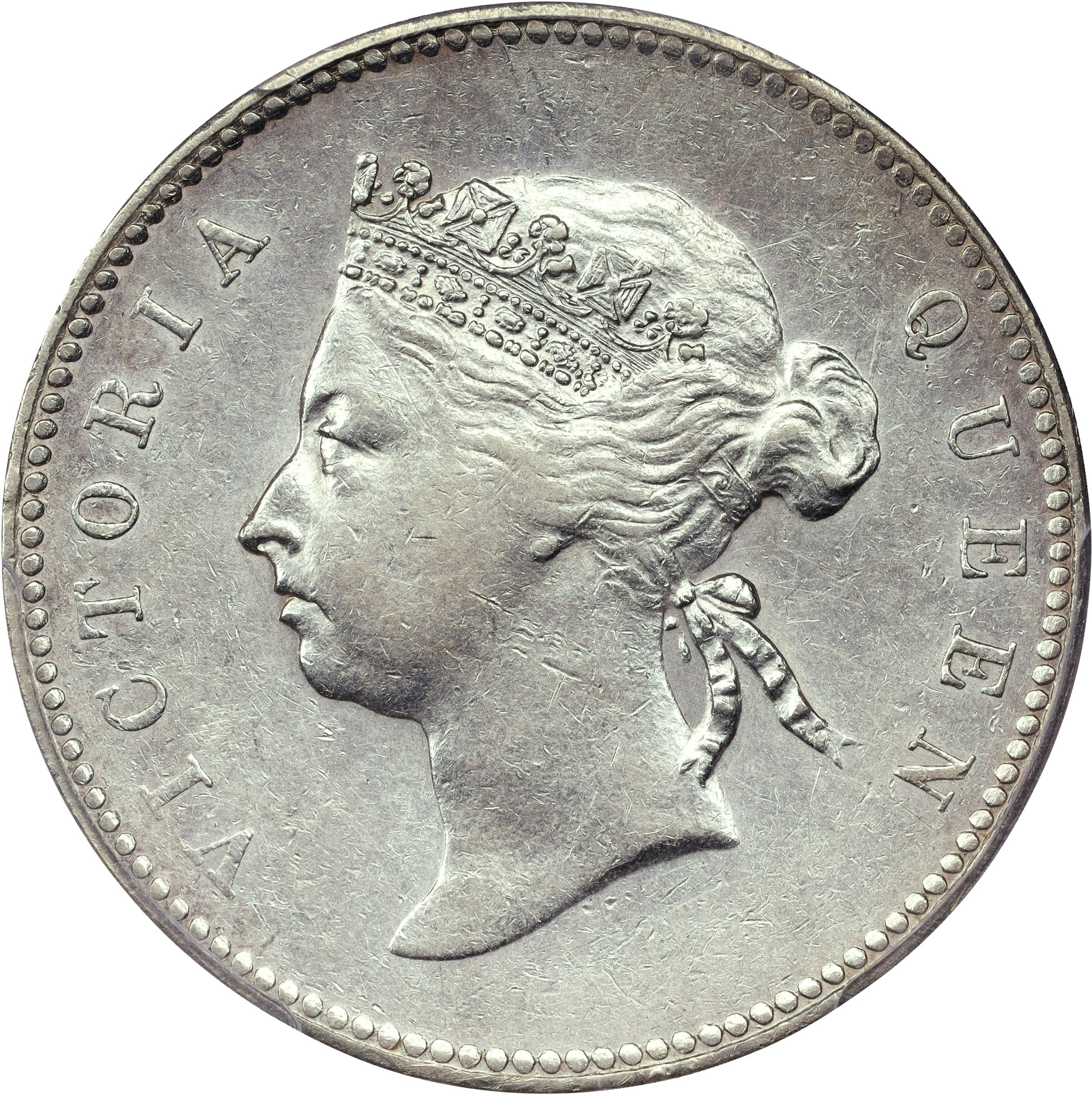 (t) HONG KONG (SAR). 50 Cents, 1893. London Mint. Victoria. PCGS EF-45.