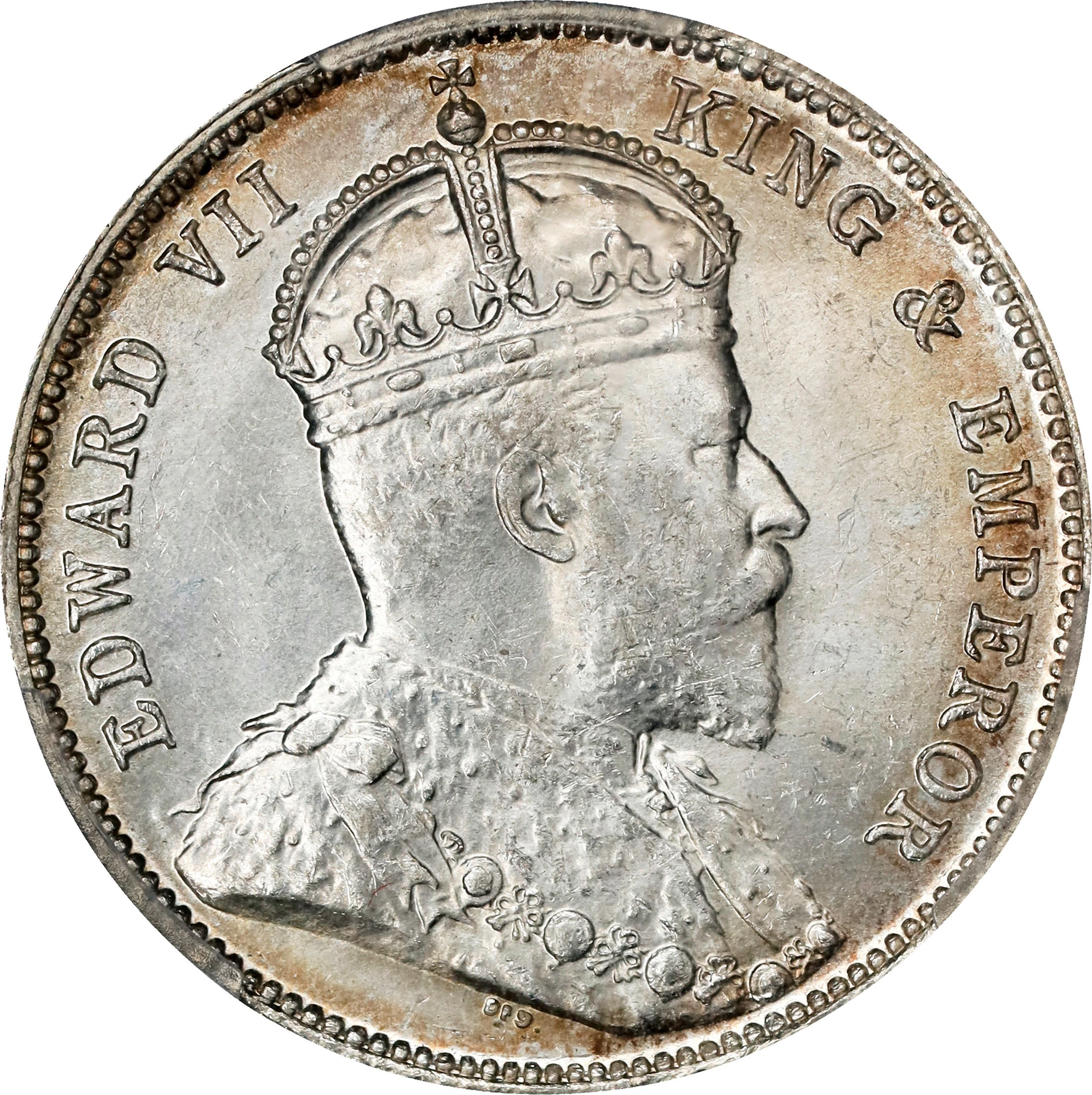 (t) HONG KONG (SAR). 20 Cents, 1902. London Mint. Edward VII. PCGS MS-64.