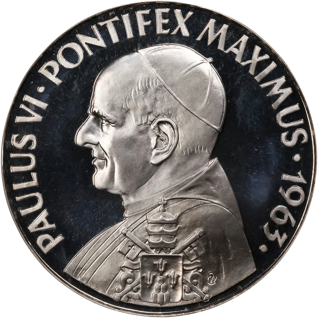 PHILIPPINES. Pope Paul VI Pastoral Visit Silver Medal, 1970. NGC PROOF-66
