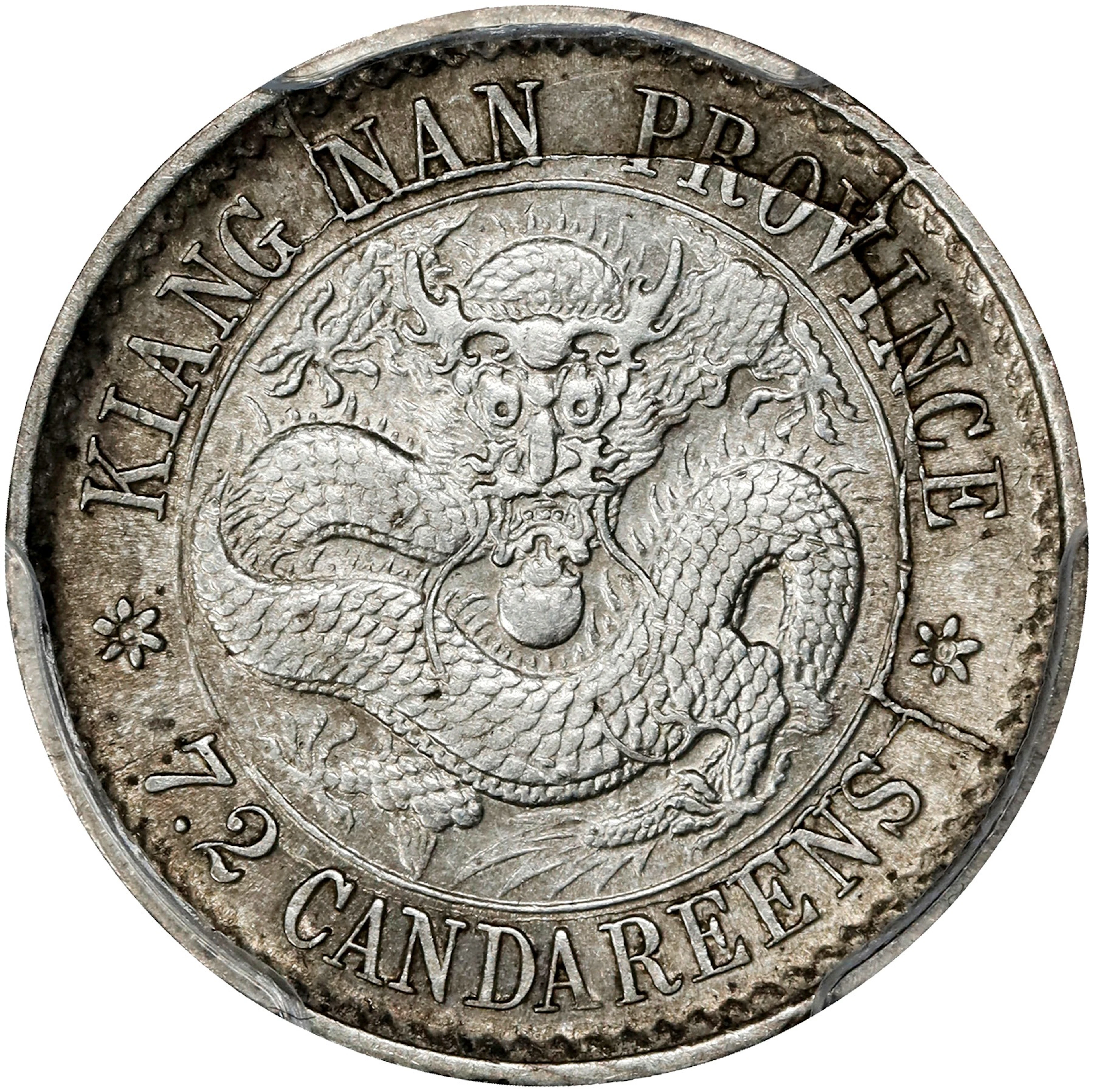(t) CHINA. Kiangnan. 7.2 Candareens (10 Cents), ND (1897). Nanking
