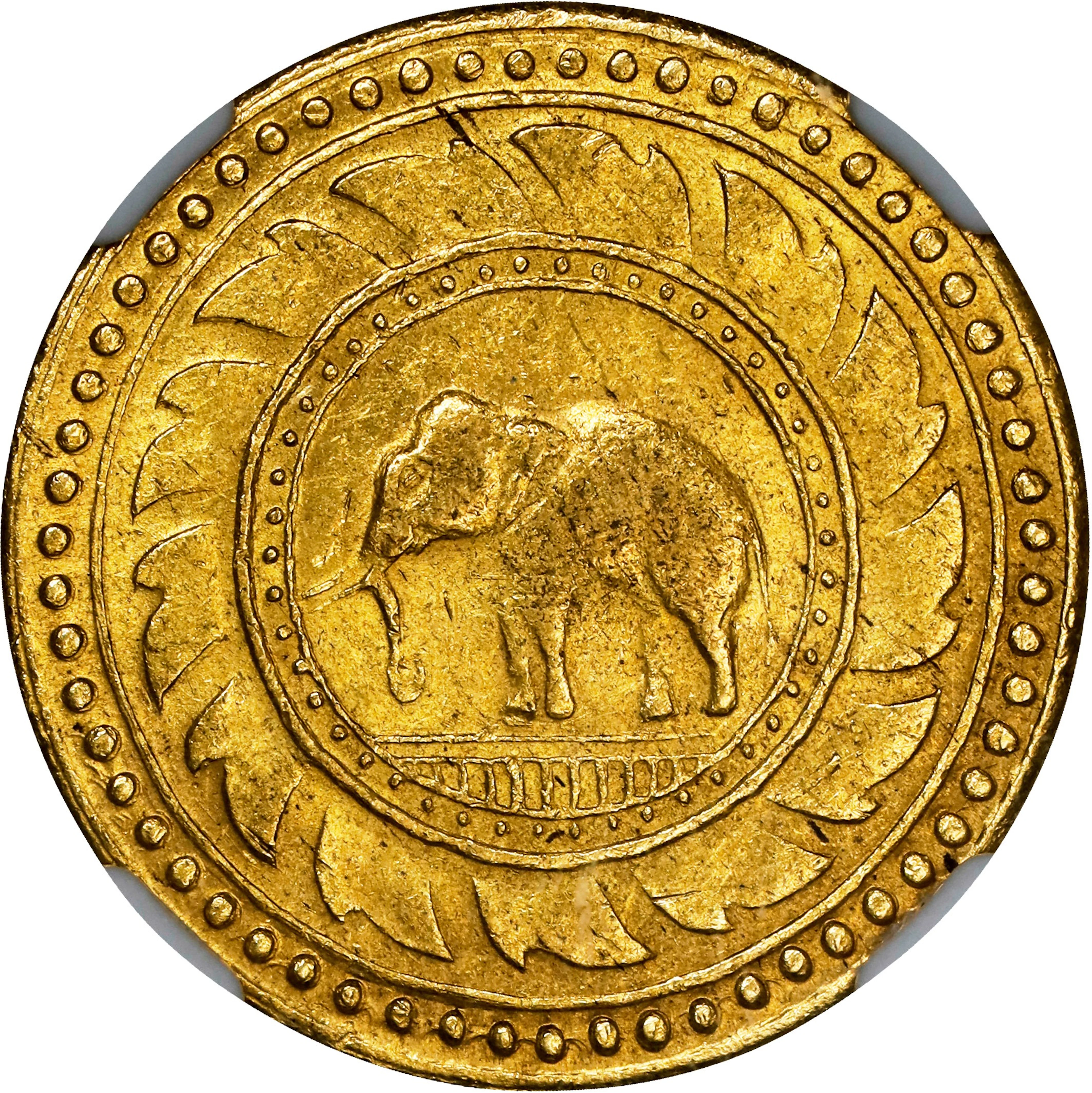 THAILAND. 8 Baht (Tot), ND (1863). Bangkok Mint. Rama IV. NGC MS-63.