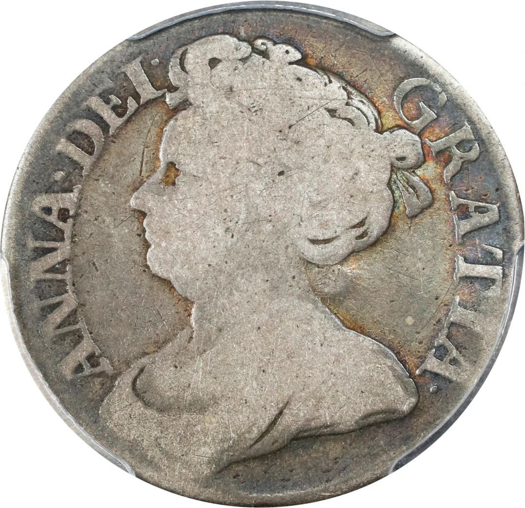 GREAT BRITAIN. Shilling, 1711. London Mint. Anne. PCGS Genuine--Chopmark