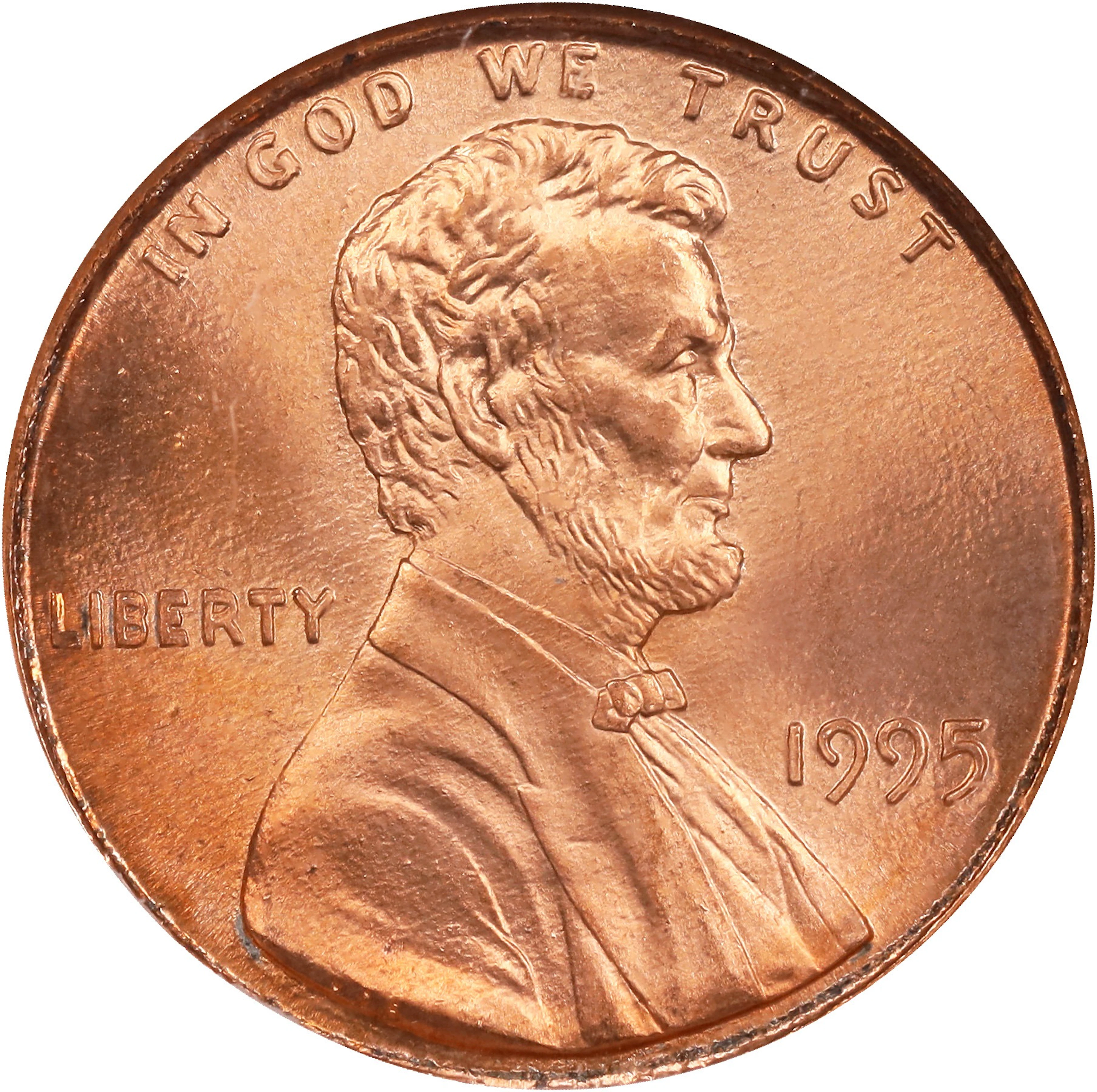 1995 Lincoln Cent. FS-101. Doubled Die Obverse. MS-68 RD (NGC).