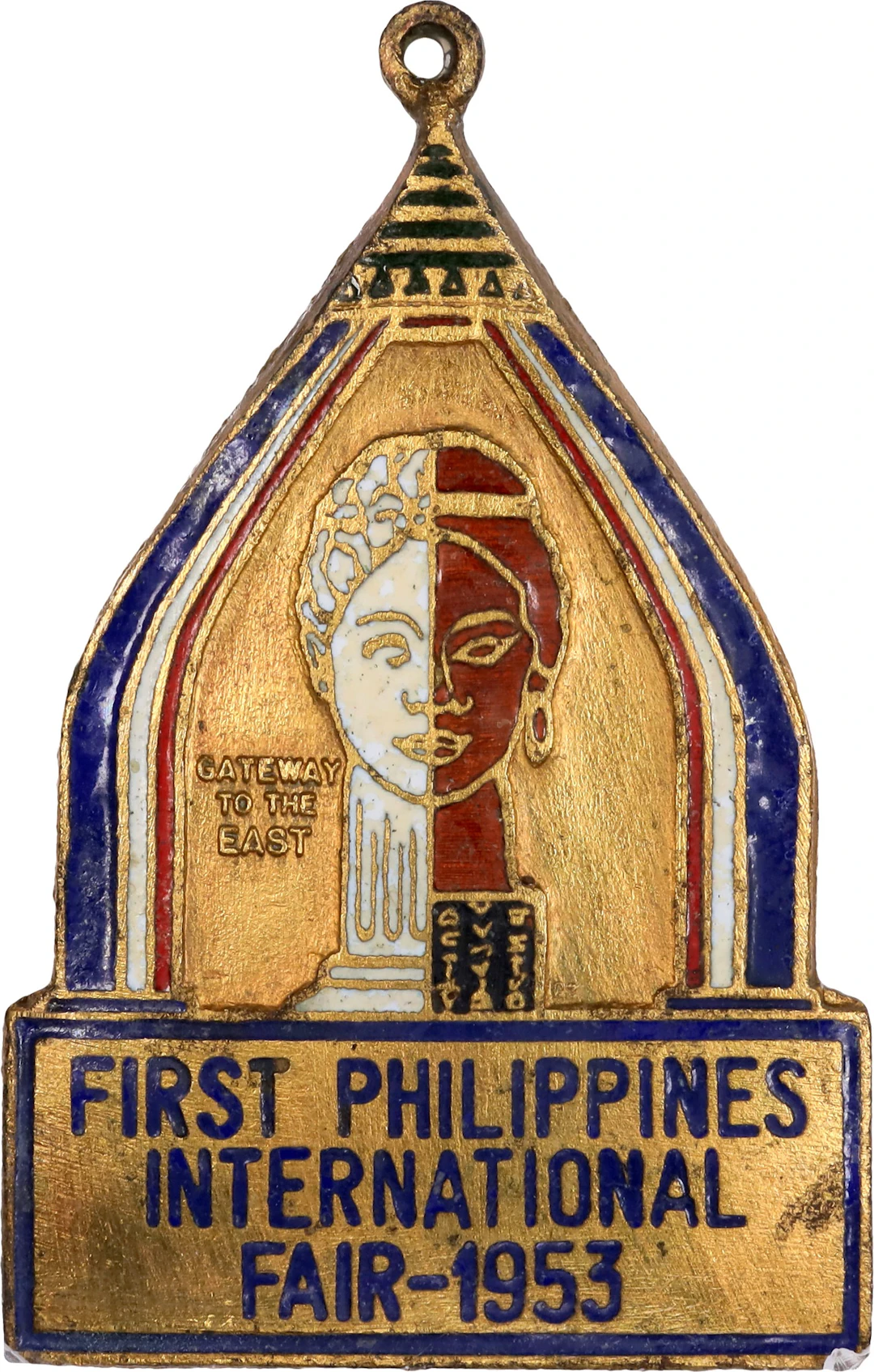 PHILIPPINES. First Philippines International Fair Gilt Bronze Medal