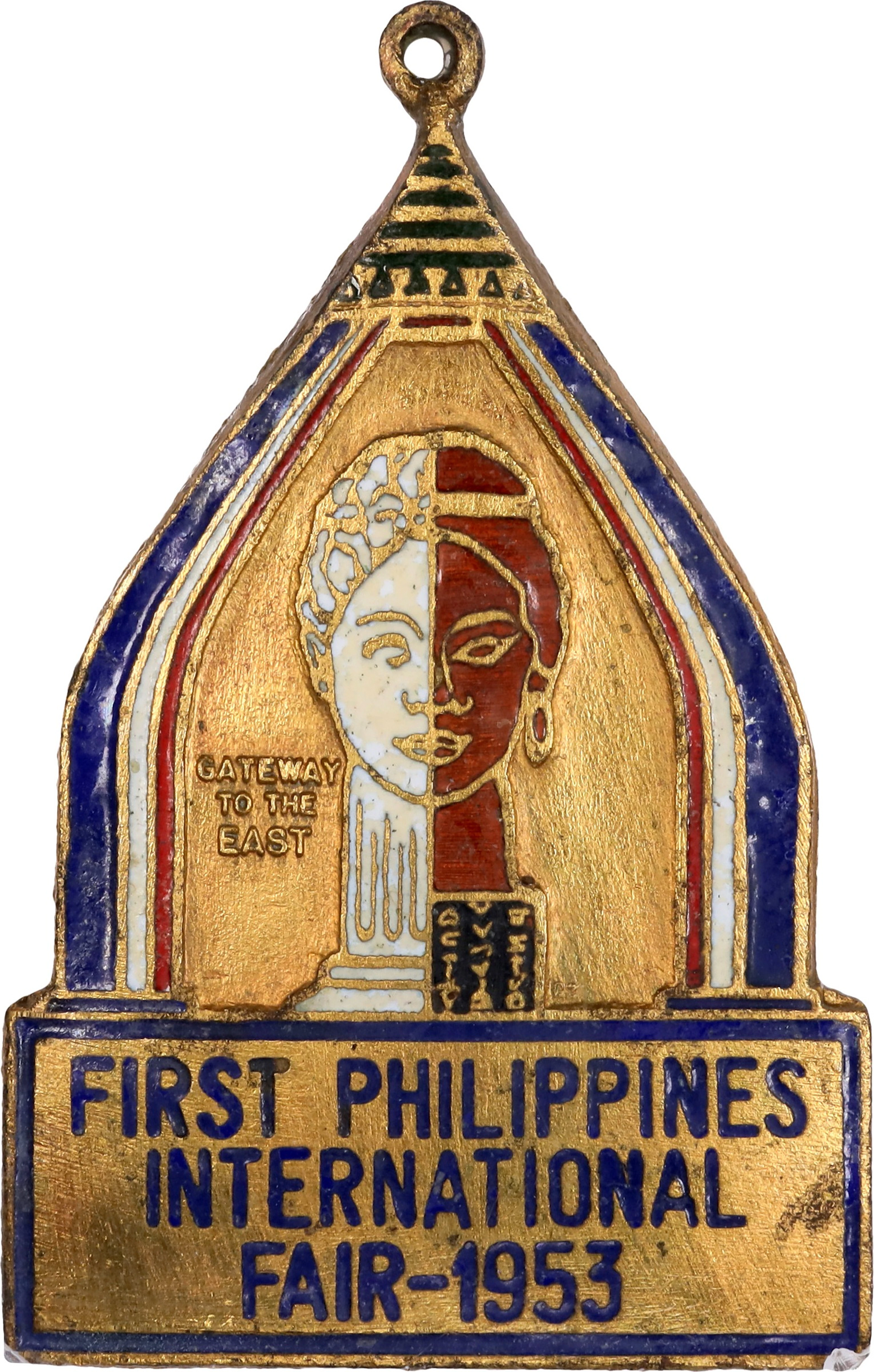 PHILIPPINES. First Philippines International Fair Gilt Bronze Medal