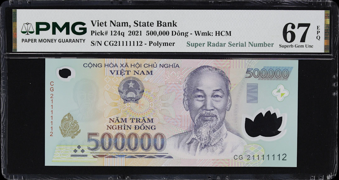 VIETNAM. State Bank of Vietnam. 500,000 Dong, 2021. P-124q. Super