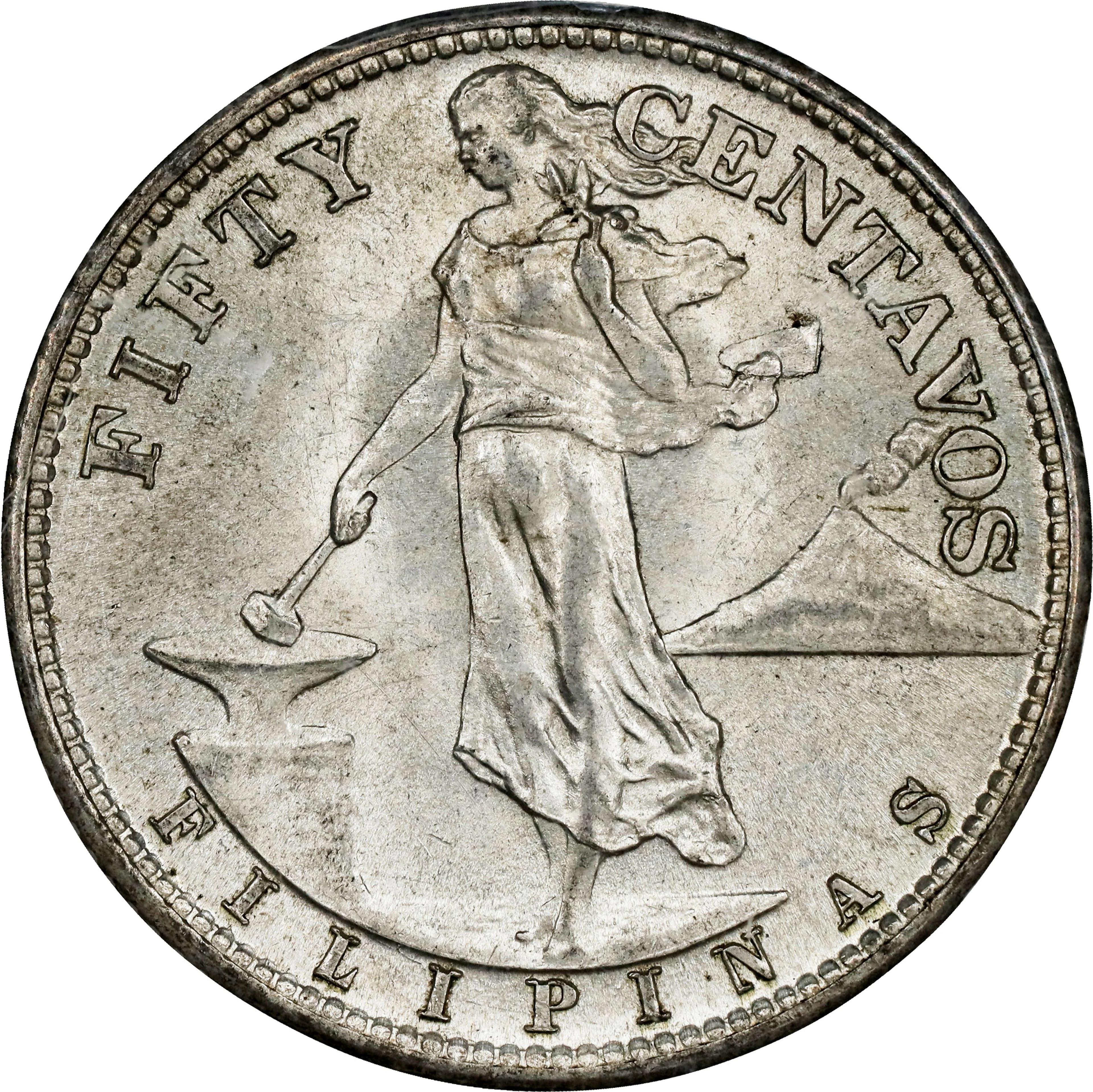 PHILIPPINES. 50 Centavos, 1945-S/S. San Francisco Mint. PCGS MS-64.