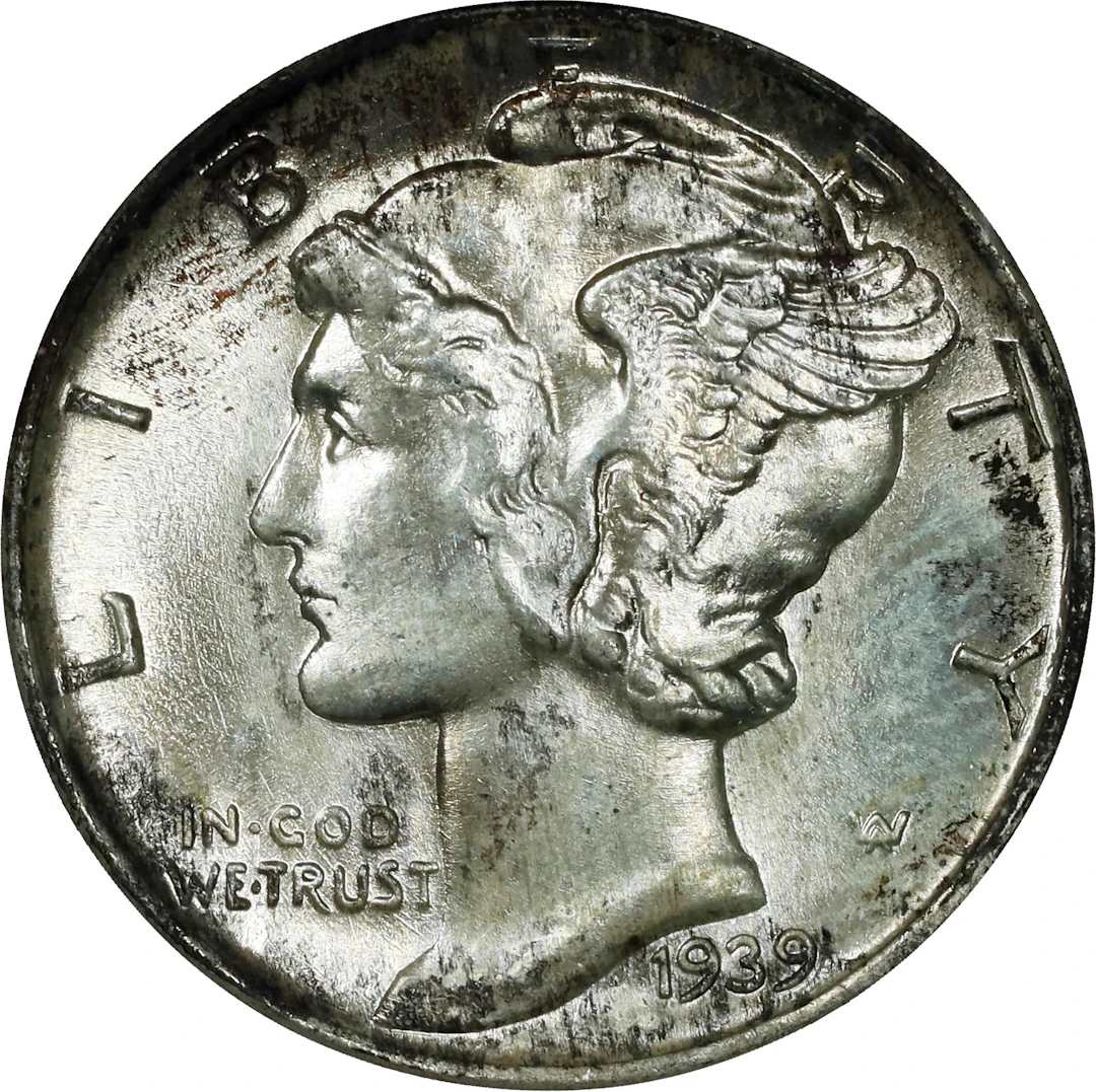 1939 Mercury Dime. MS-68 (NGC). OH Generation 5.0.