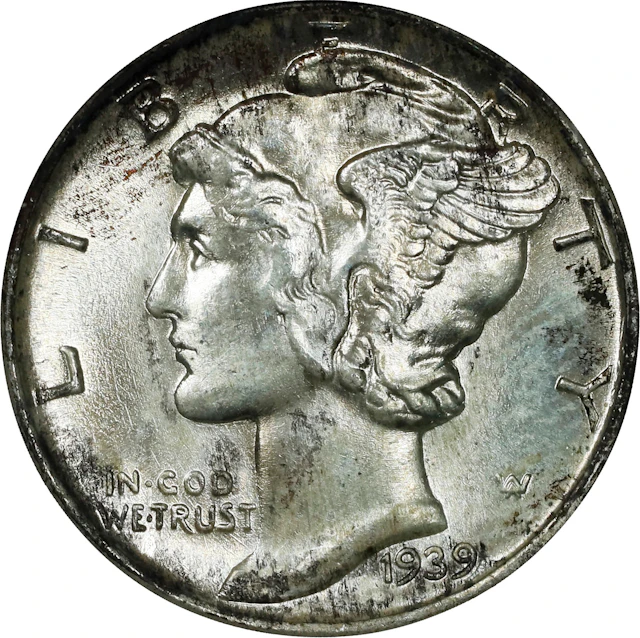 1939 Mercury Dime. MS-68 (NGC). OH Generation 5.0.