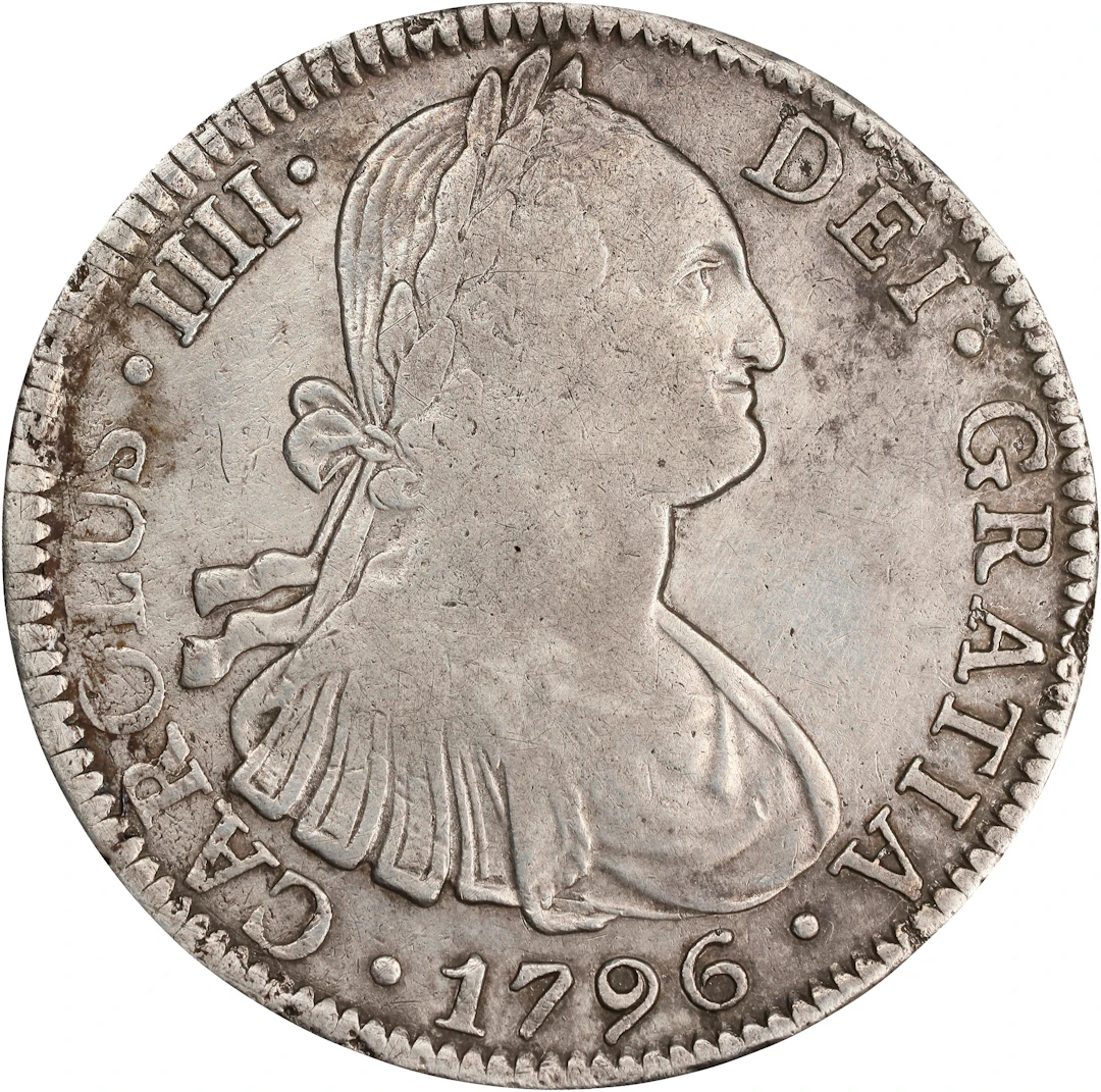 PERU. 8 Reales, 1791-LIMA IJ. Lima Mint. Charles IV. VF--Cleaned.