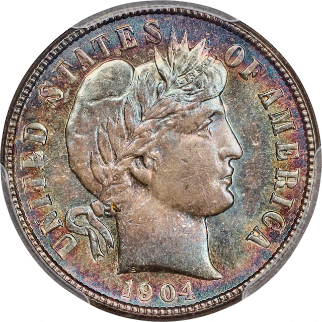1904-S Barber Dime. MS-66+ (PCGS). CAC.