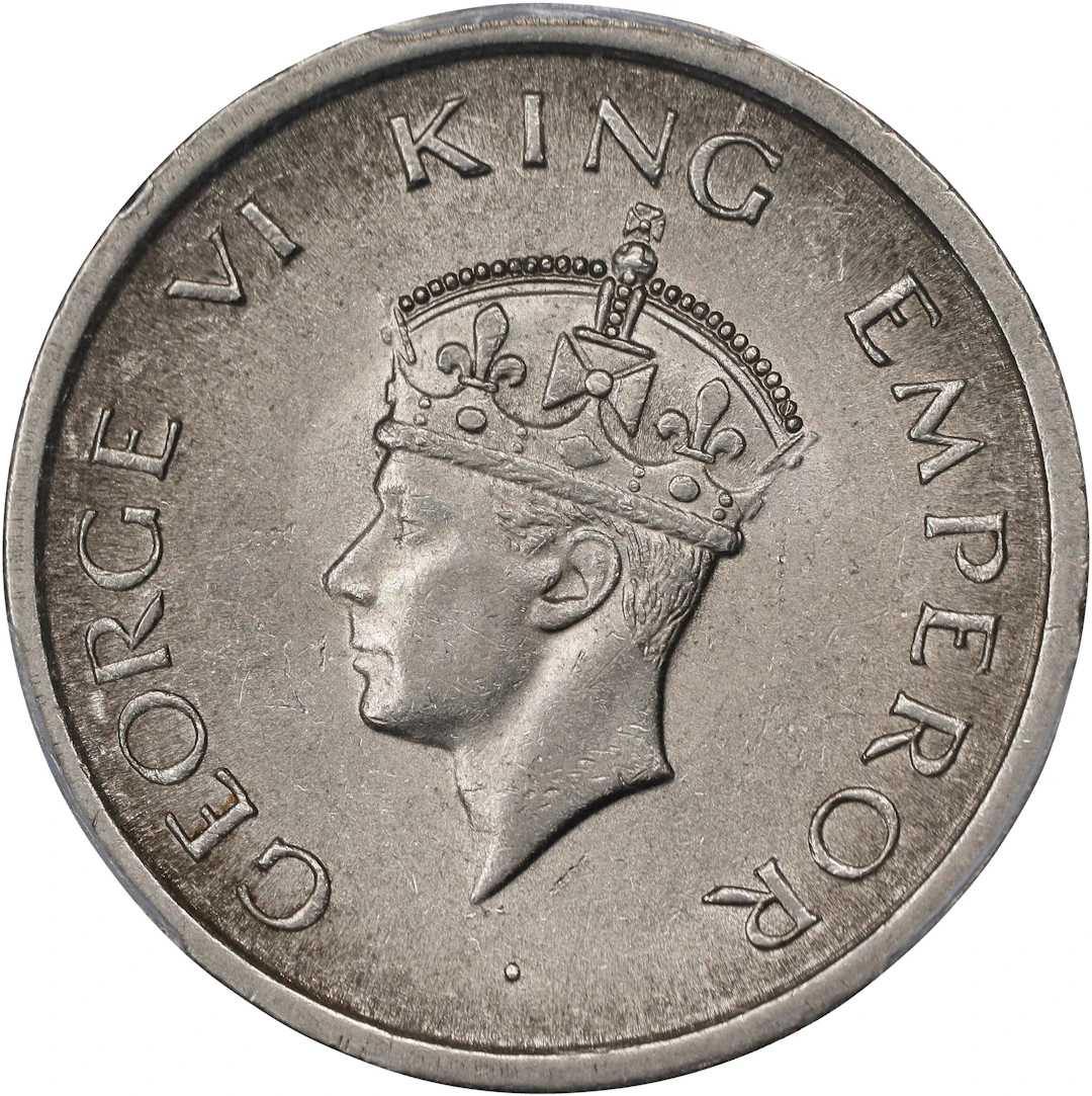 INDIA. Rupee, 1947-(L). Lahore Mint. George VI. PCGS MS-63.