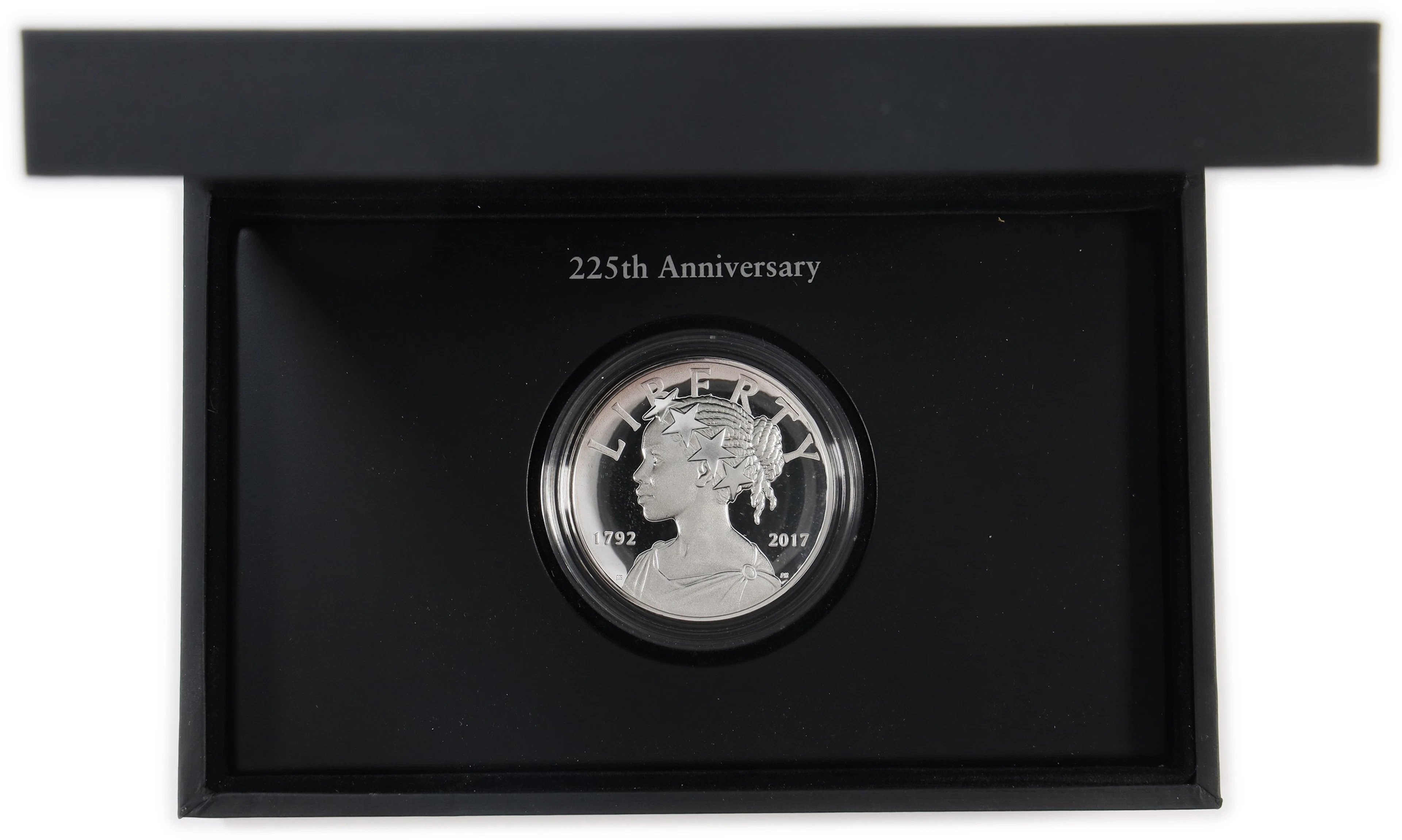 (1 oz, 31.104 g ASW). 2017-P American Liberty 225th Anniversary Silver Medal.