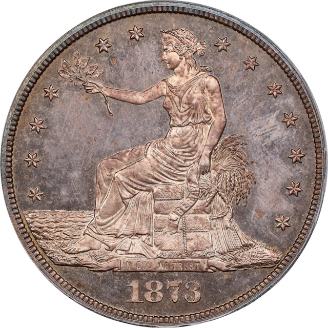 1873 Pattern Trade Dollar. Judd-1322, Pollock-1465. Rarity-4. Silver.