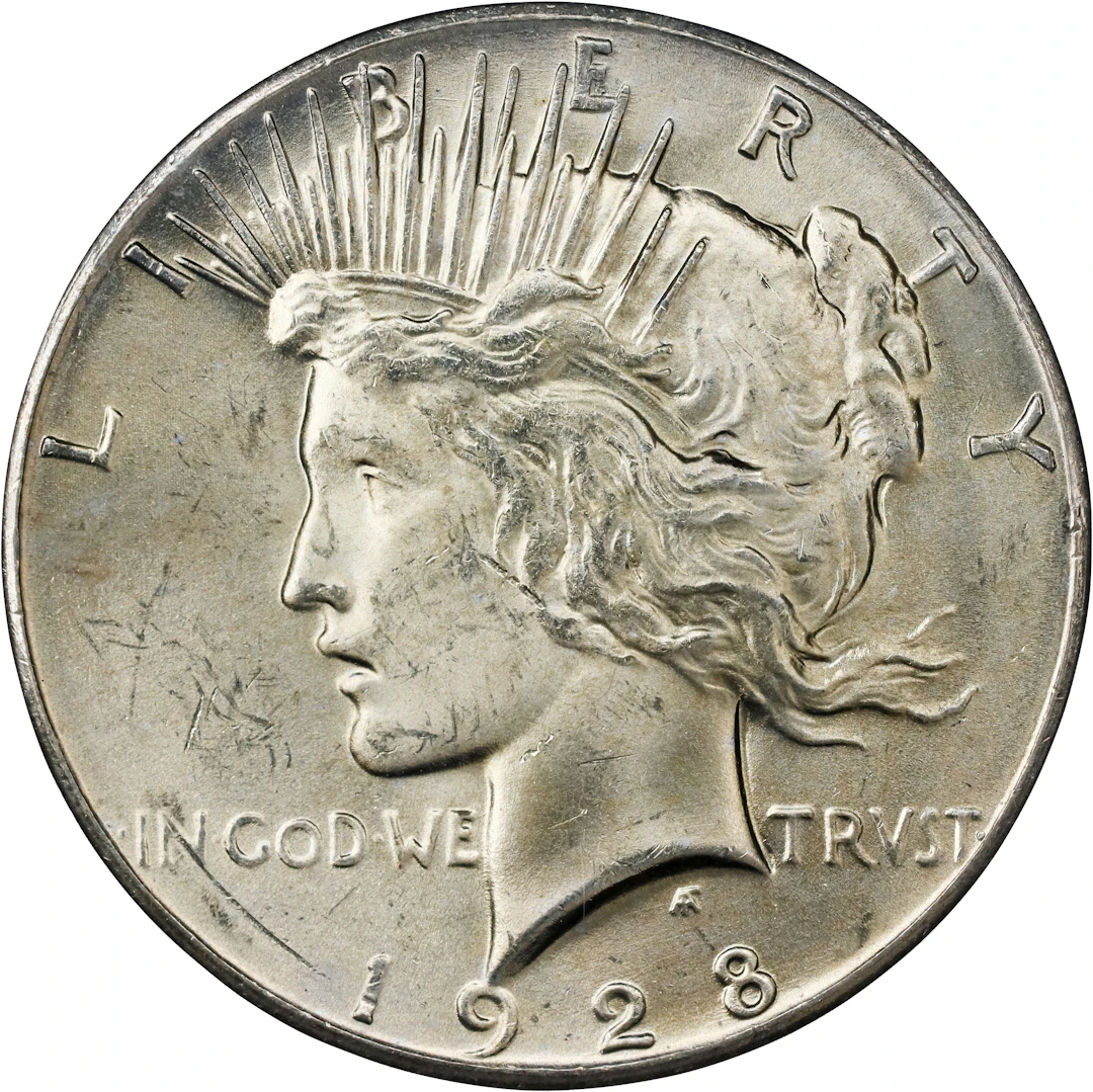 1928 Peace Silver Dollar. MS-63 (PCGS). OGH Generation 3.1.