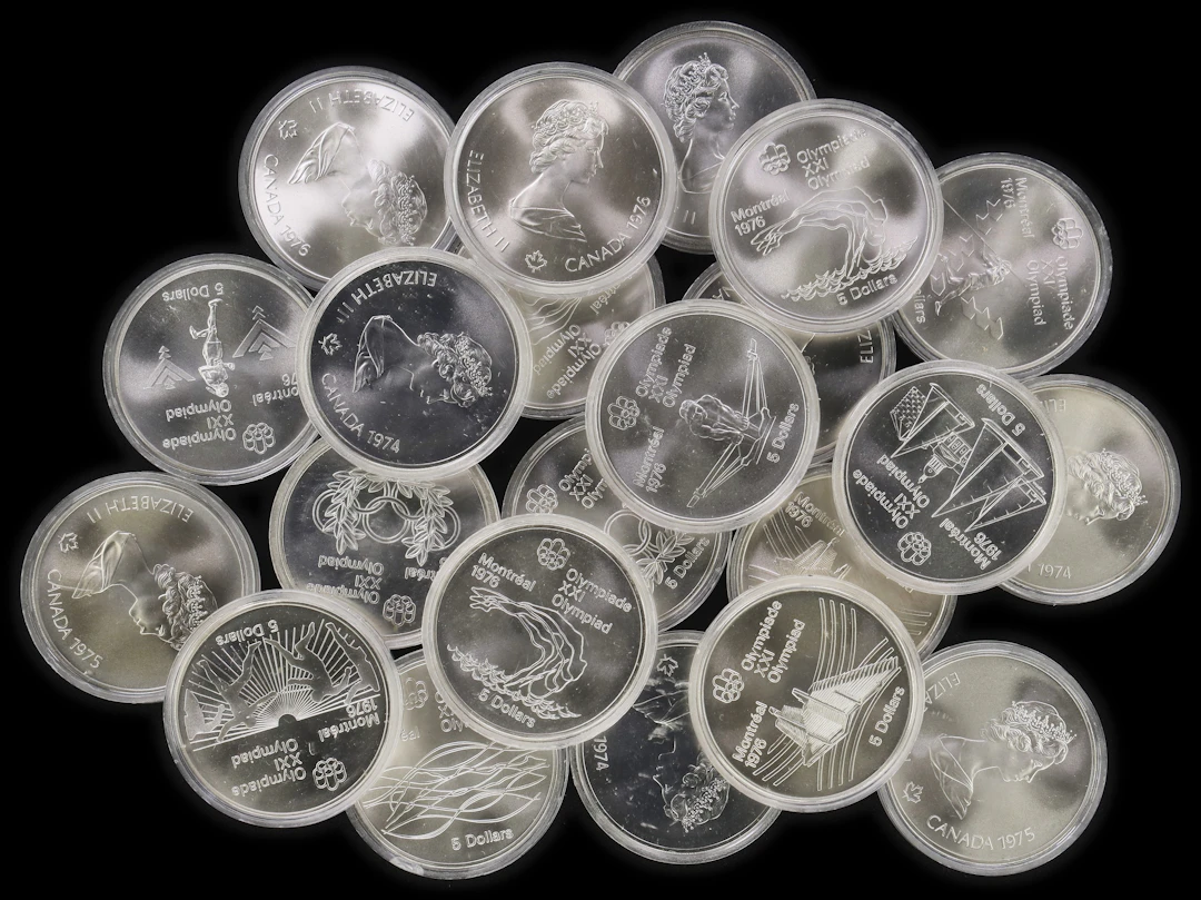 (15.906 oz, 494.74 g ASW). Canada. Lot of (22) 1976 Montreal Olympics