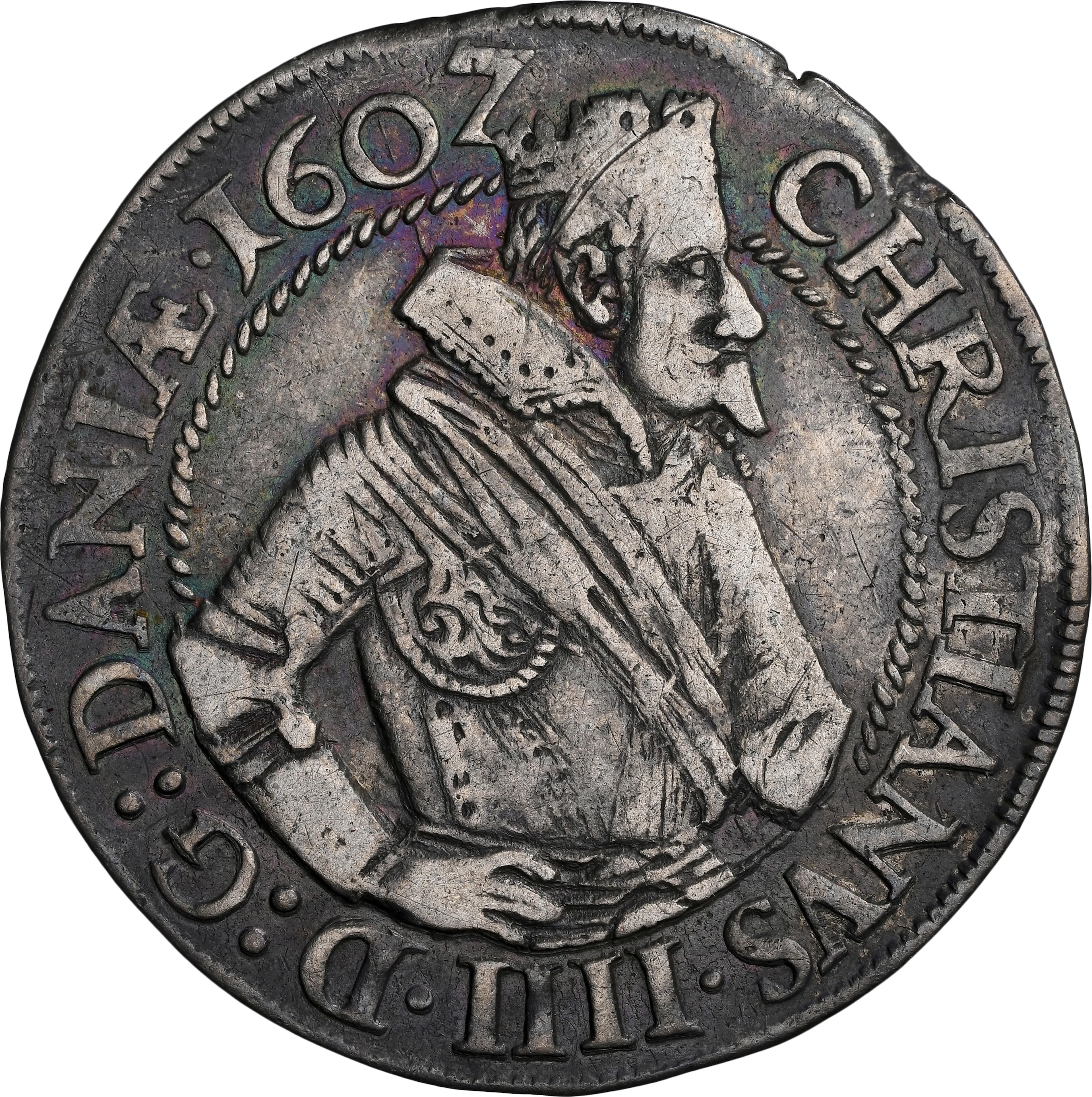 DENMARK. Mark, 1607. Elsinore Mint (Helsingør). Christian IV. NGC