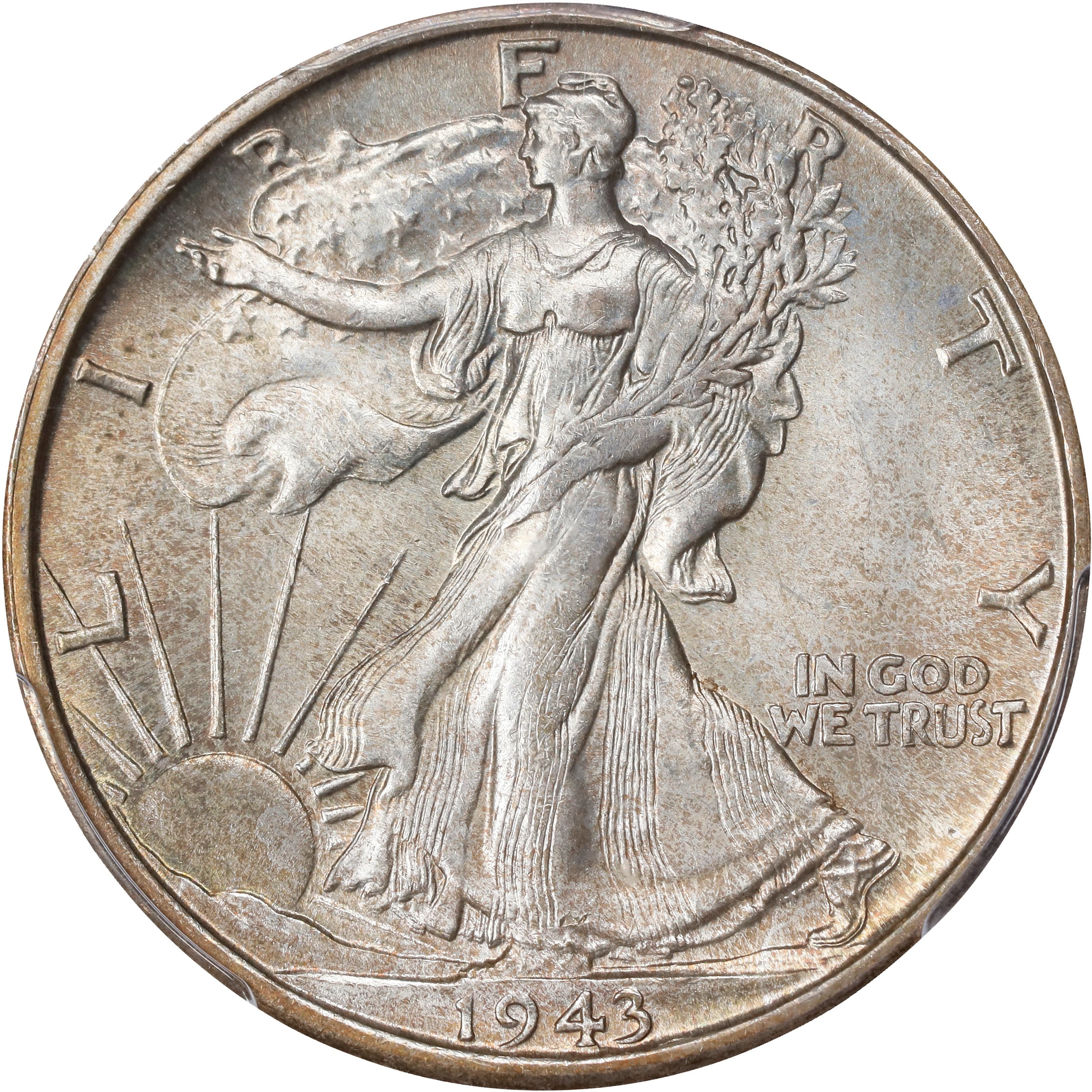 1943-S Walking Liberty Half Dollar. MS-66 (PCGS).