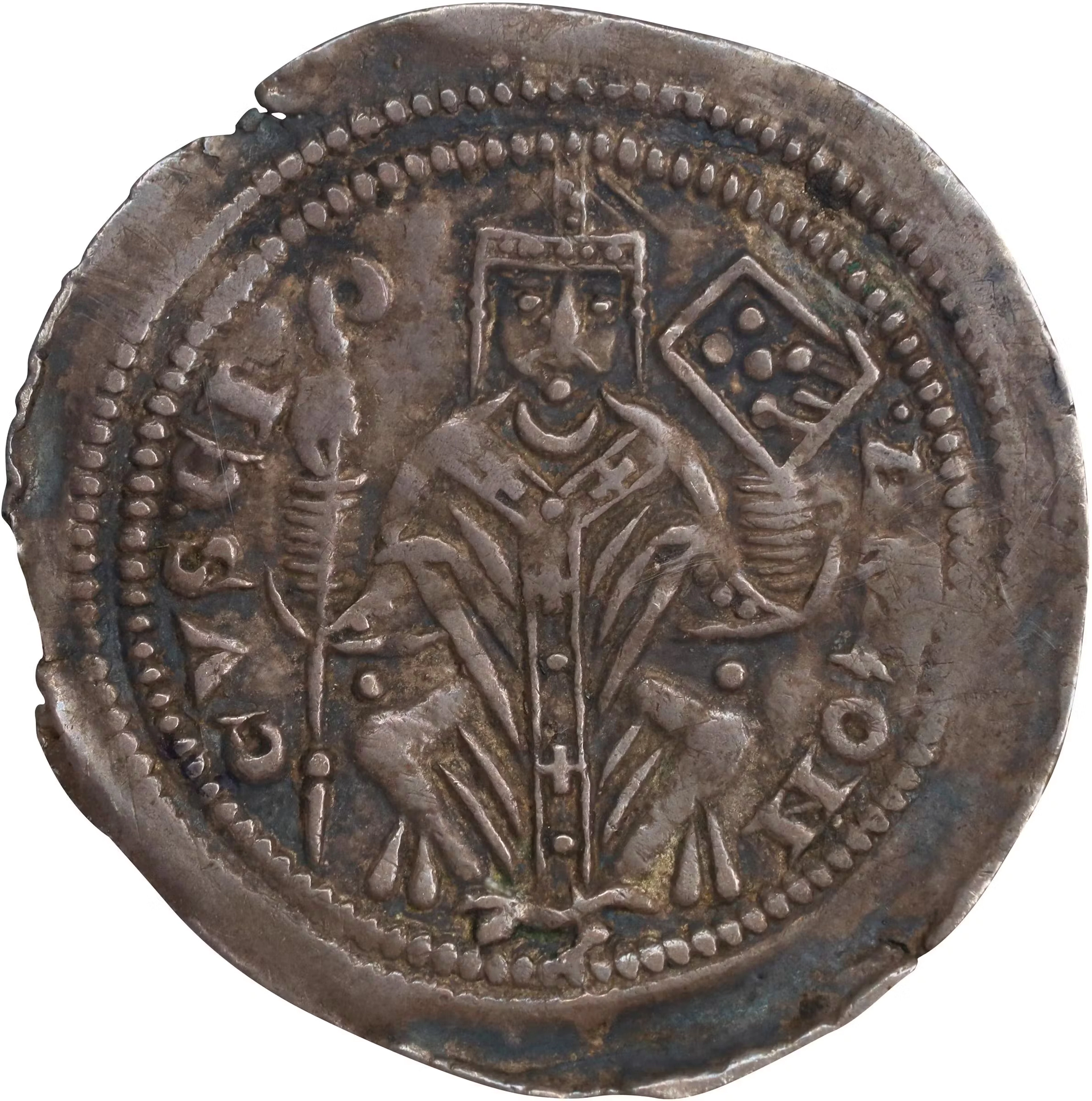 ITALY. Trieste. Denaro, ND (ca. 1254-80). PCGS AU-50.