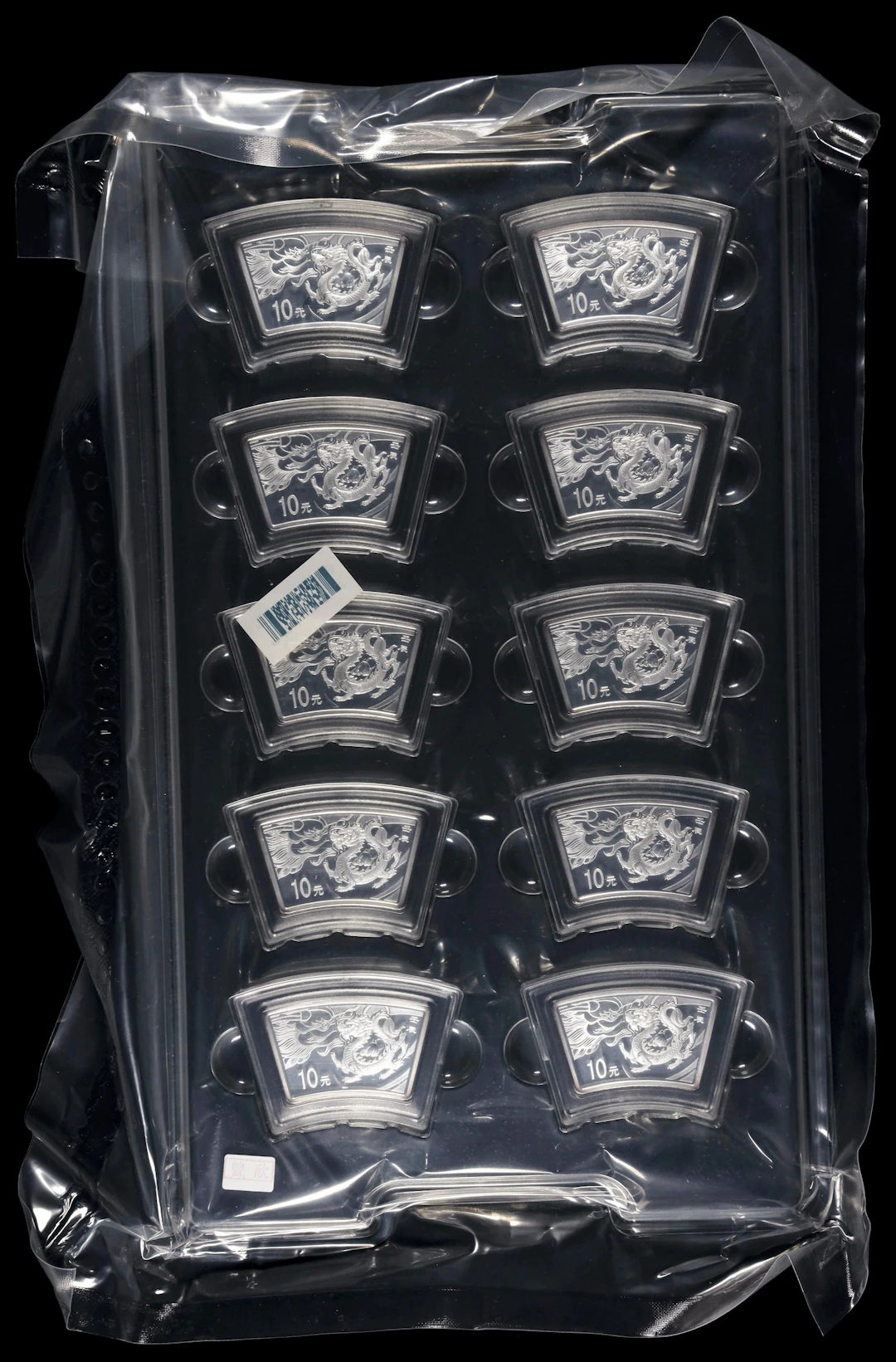 CHINA. Group of Silver 10 Yuan (10 Pieces), 2012. Lunar Series, Year
