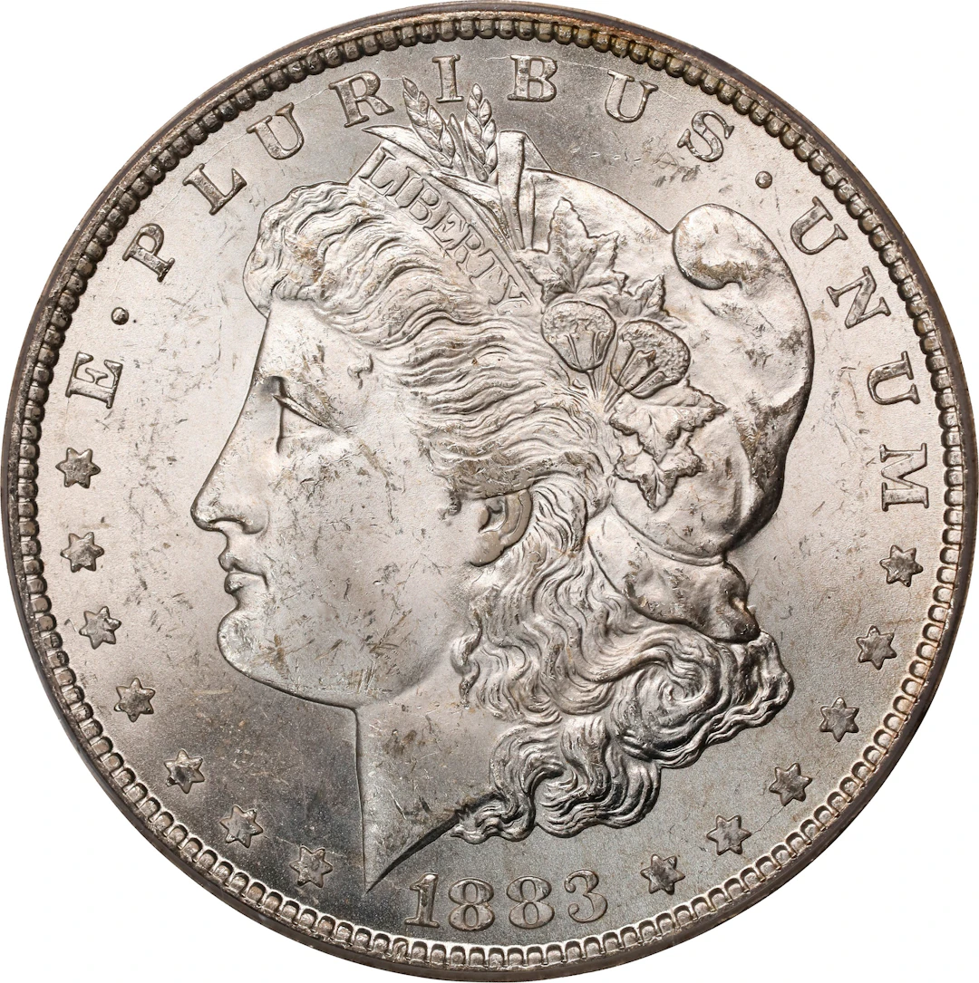 1883-CC Morgan Silver Dollar. MS-63 (PCGS). OGH Generation 2.1.