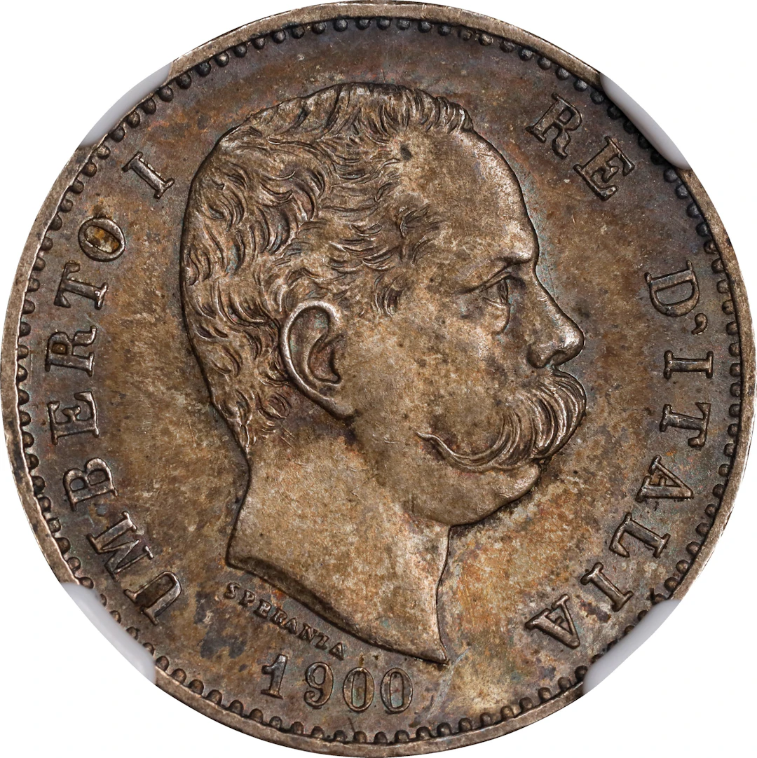(◊) ITALY. Lira, 1900-R. Rome Mint. Umberto I. NGC MS-66.